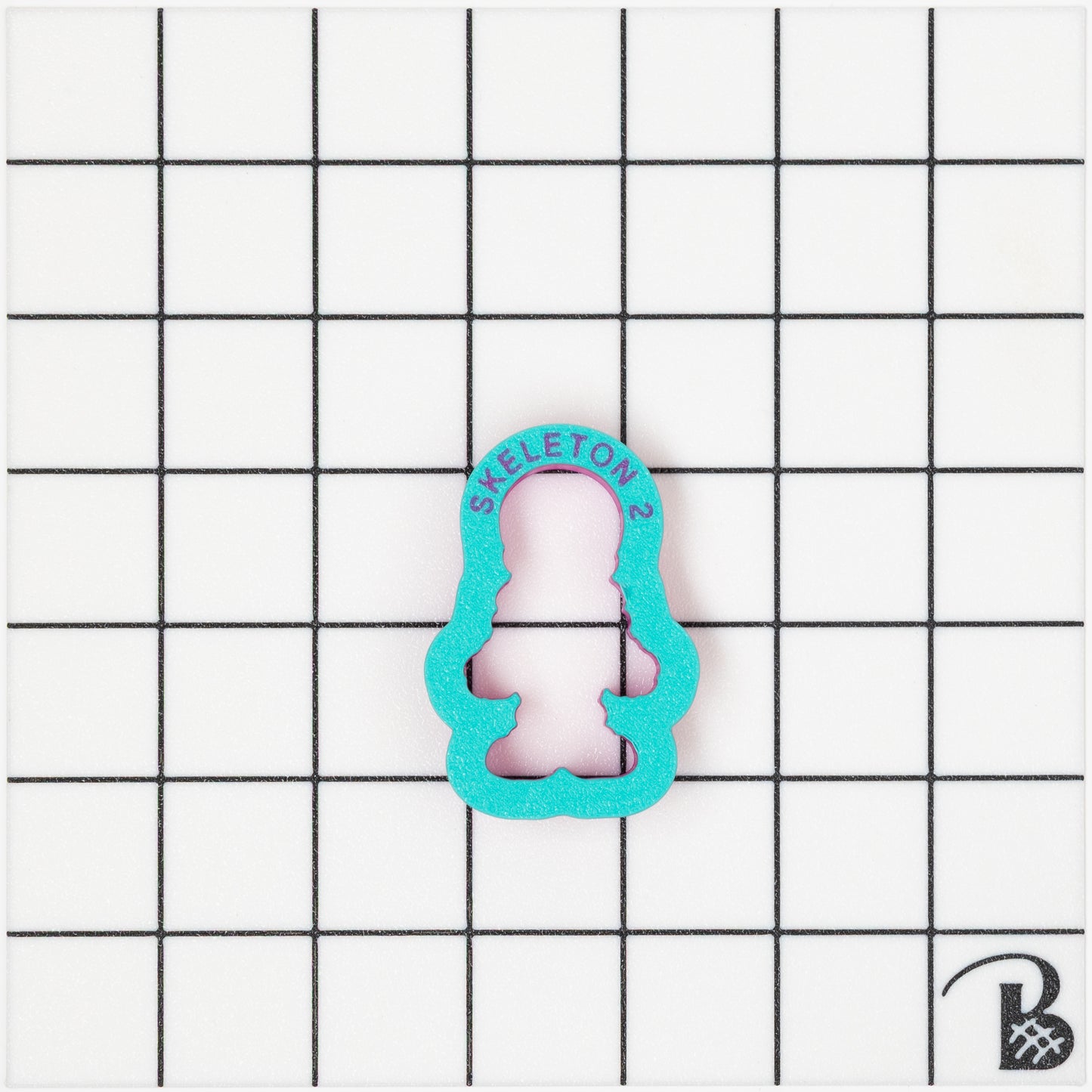 Cute Skeleton Cookie Cutter (With or Without 2 part Stencil)
