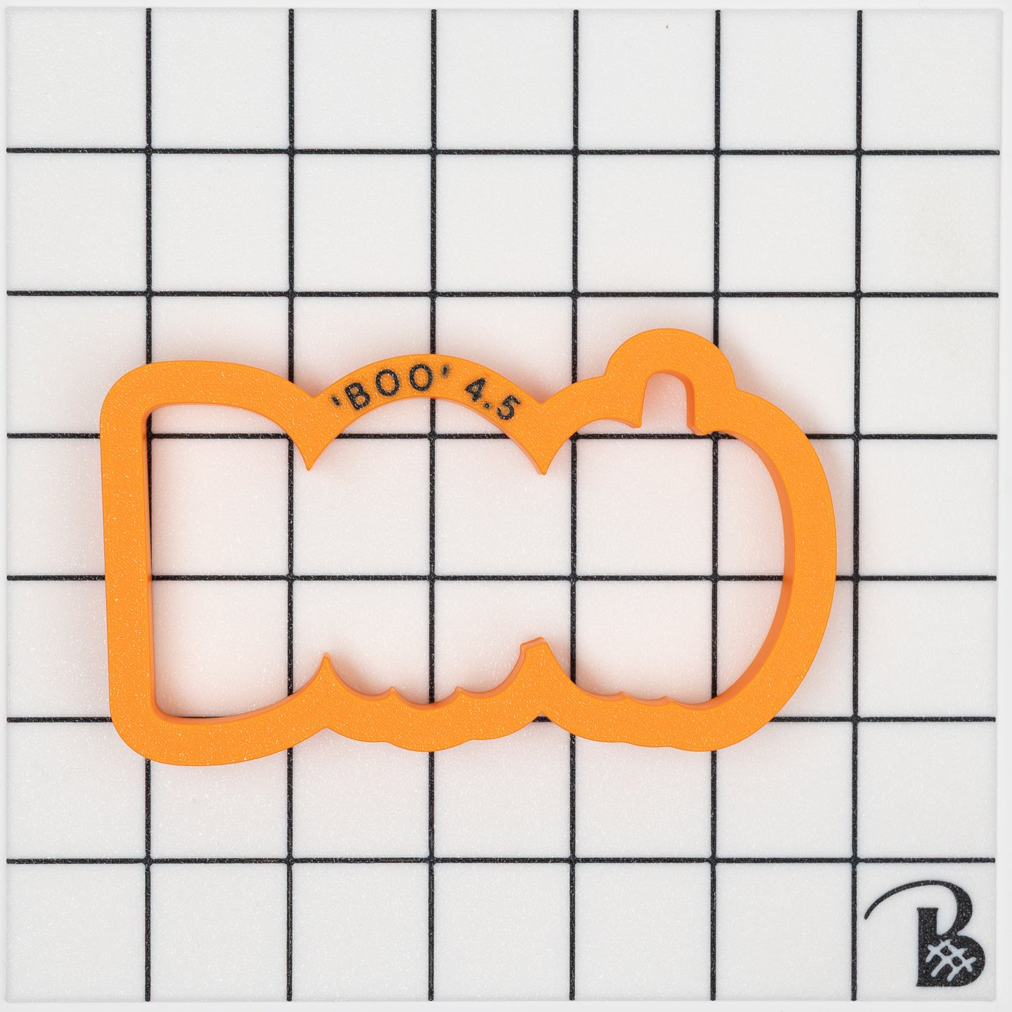 Boo Text with Skull and Pumpkin Cookie Cutter