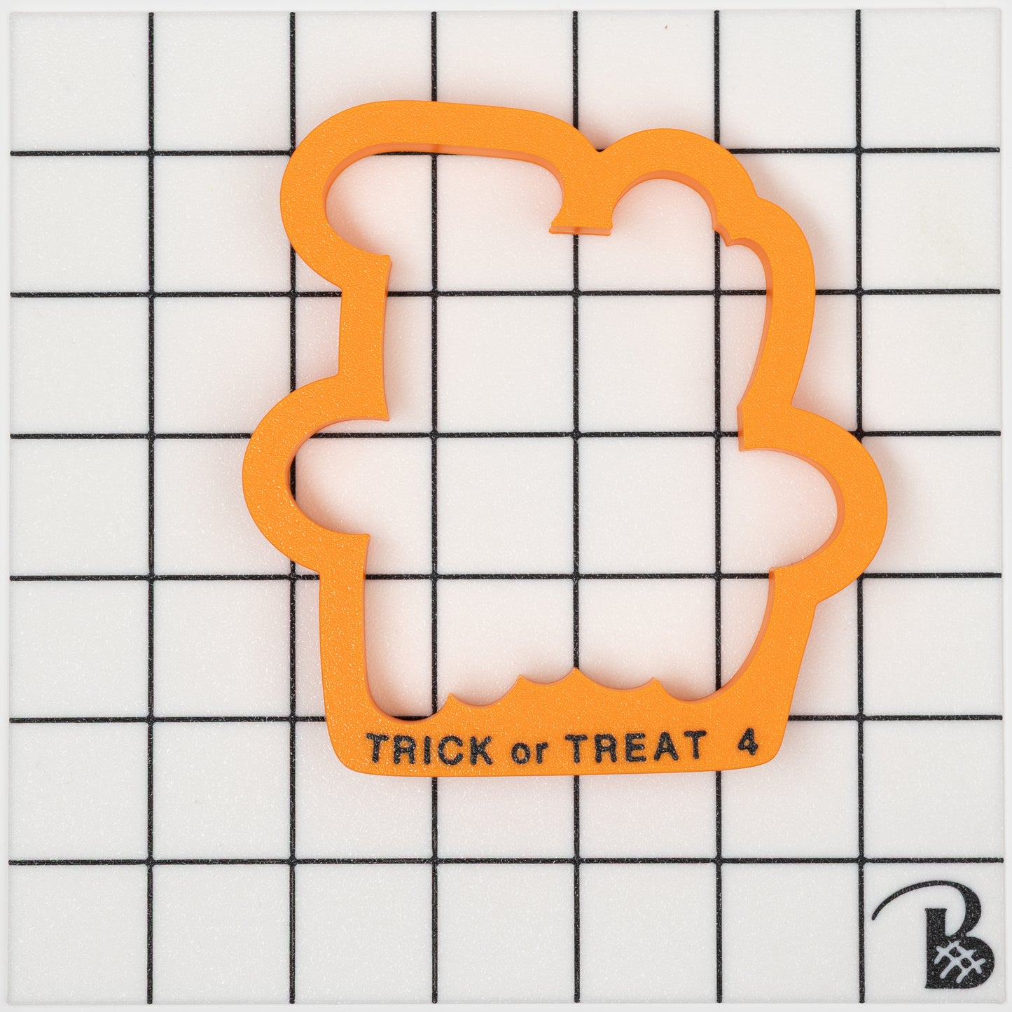 Trick or Treat Text Cookie Cutter (With or Without Stencil)