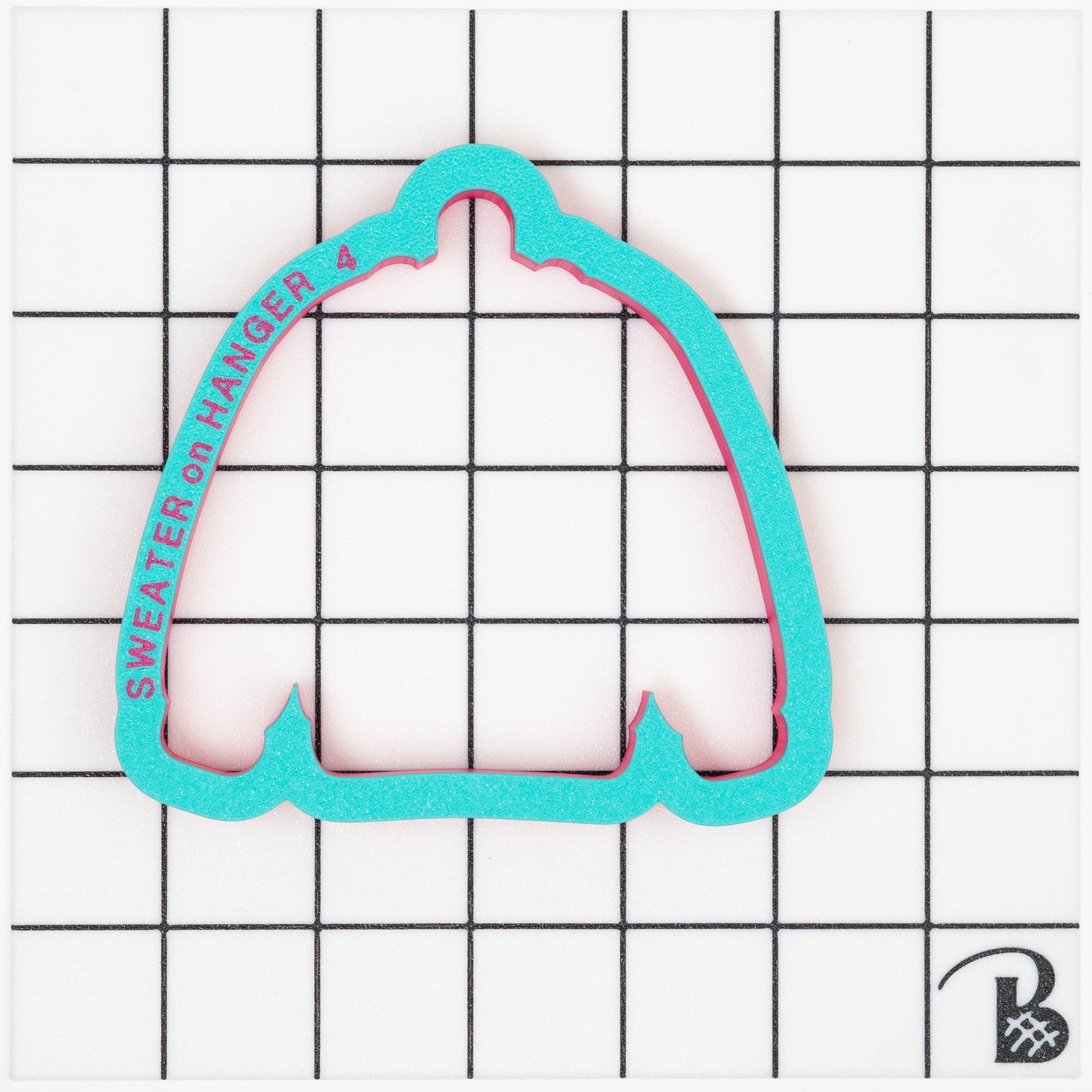 Sweater on Hanger Cookie Cutter | Ugly Sweater Cookie cutter | Fuzzy Wool Sweater Cookie Cutter