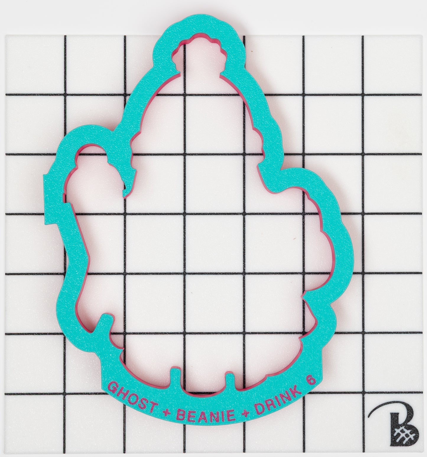 Ghost with Beanie and Drink Cookie Cutter