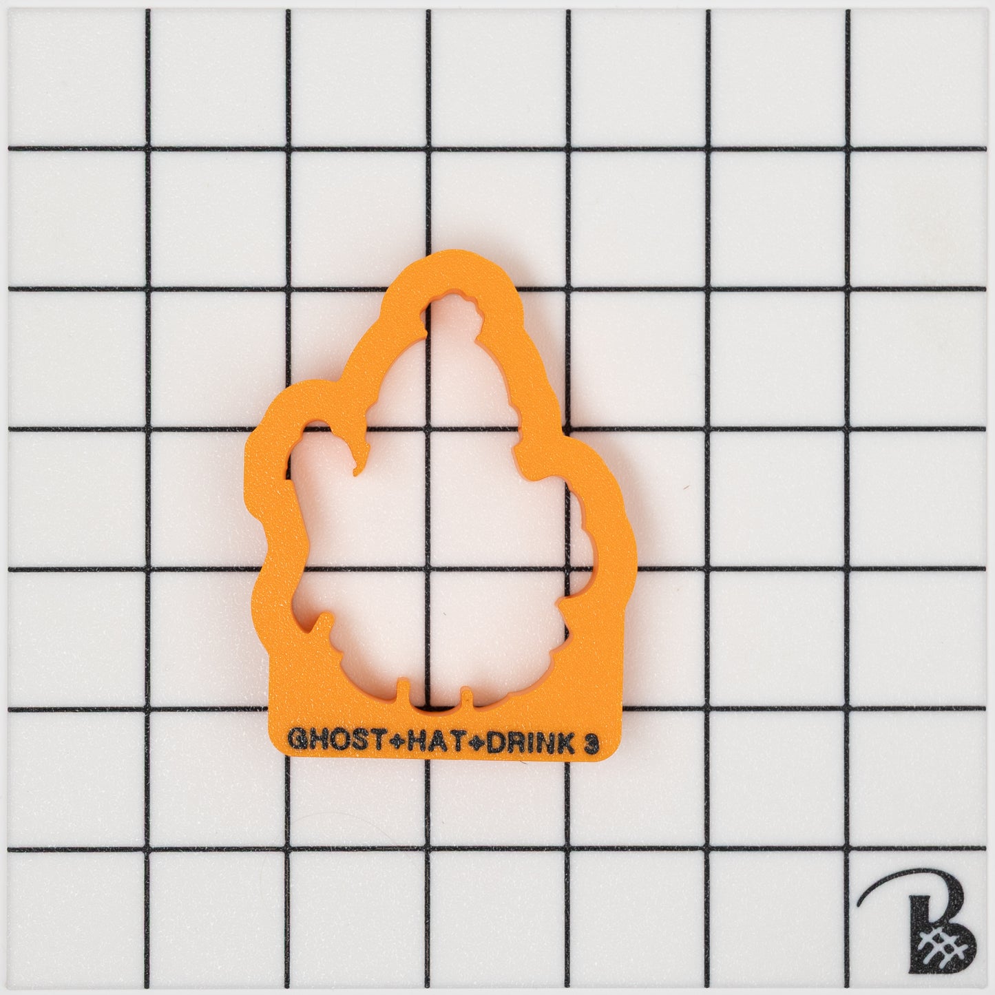 Ghost with Beanie and Drink Cookie Cutter