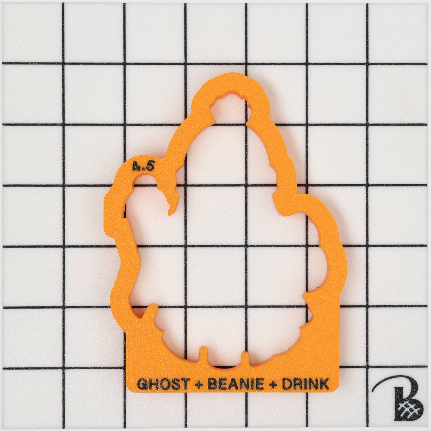 Ghost with Beanie and Drink Cookie Cutter