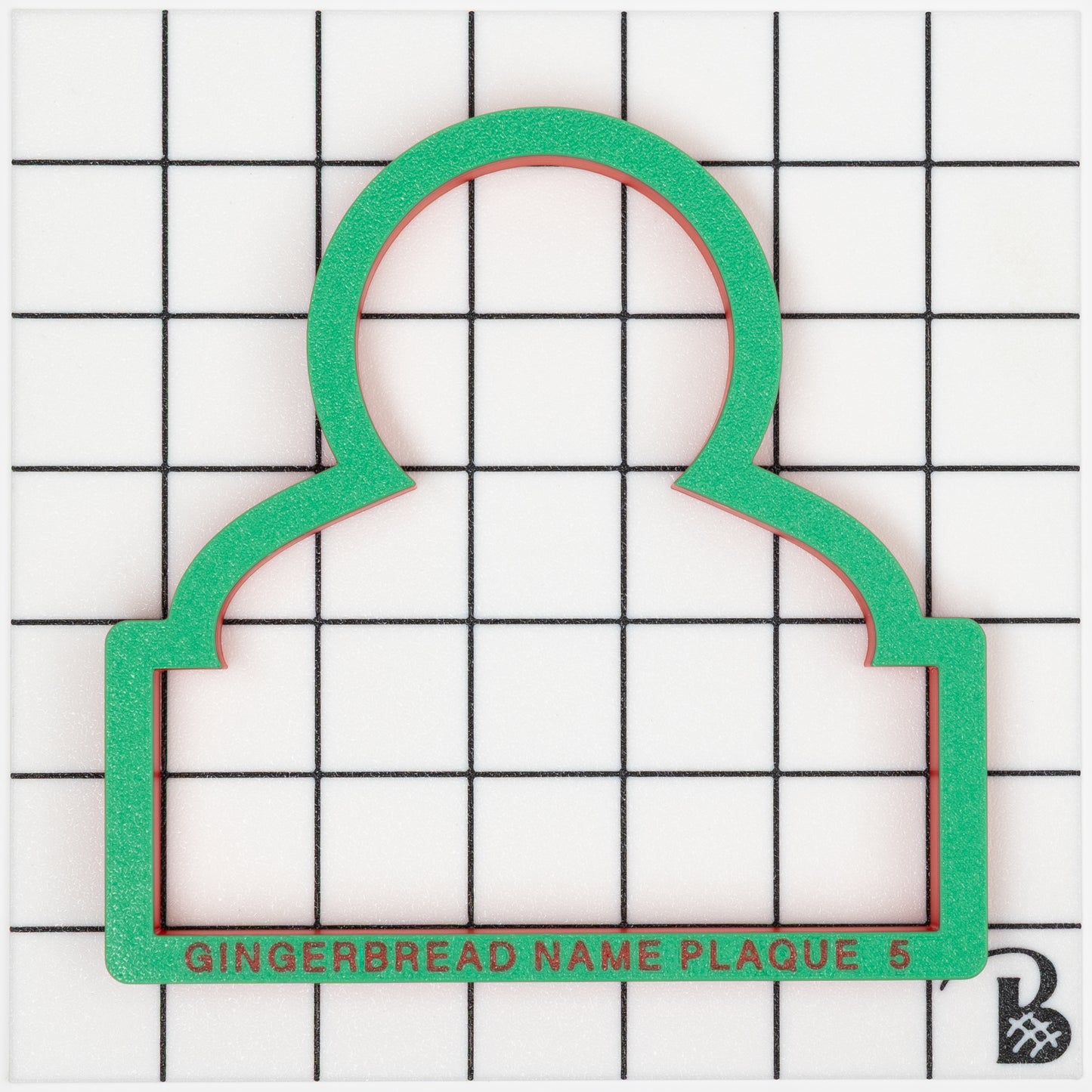 Gingerbread Man Couple (Set of 2) Name Plaque Cookie Cutter