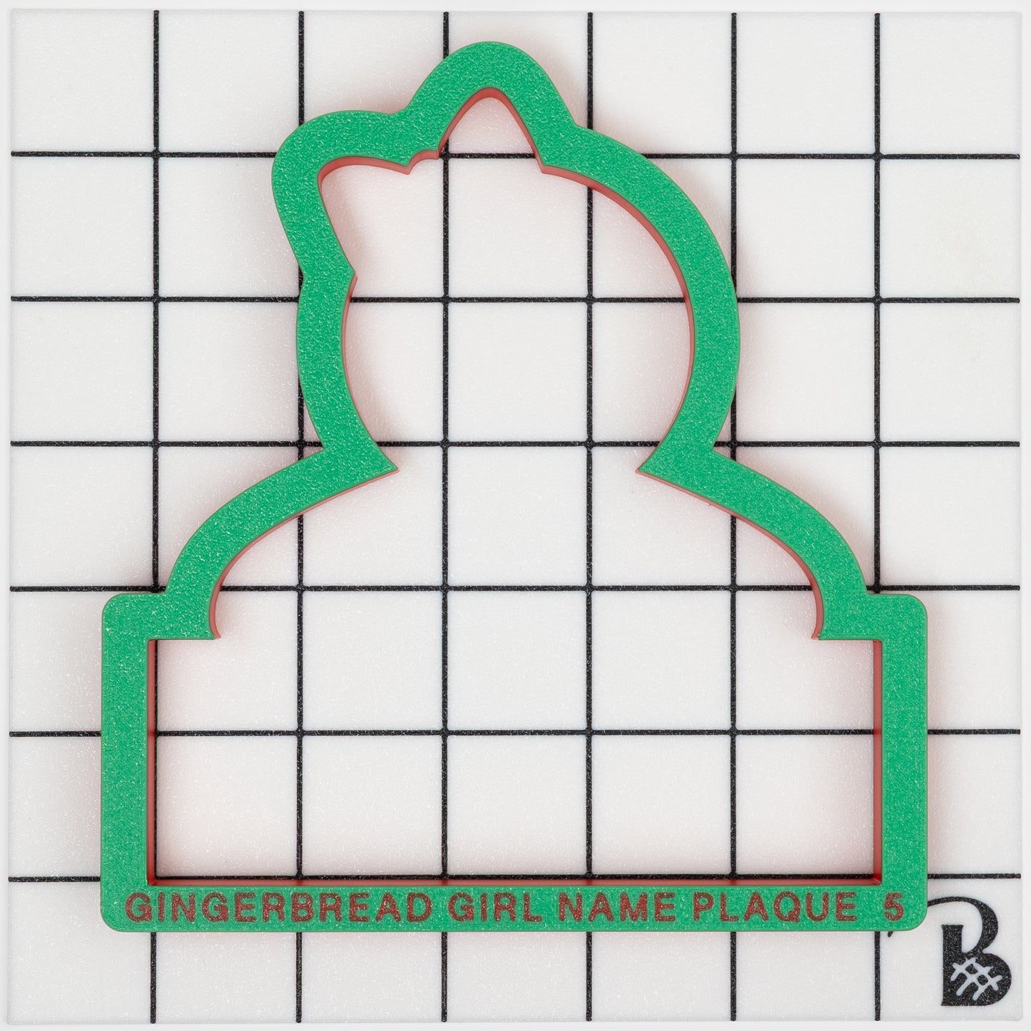 Gingerbread Man Couple (Set of 2) Name Plaque Cookie Cutter