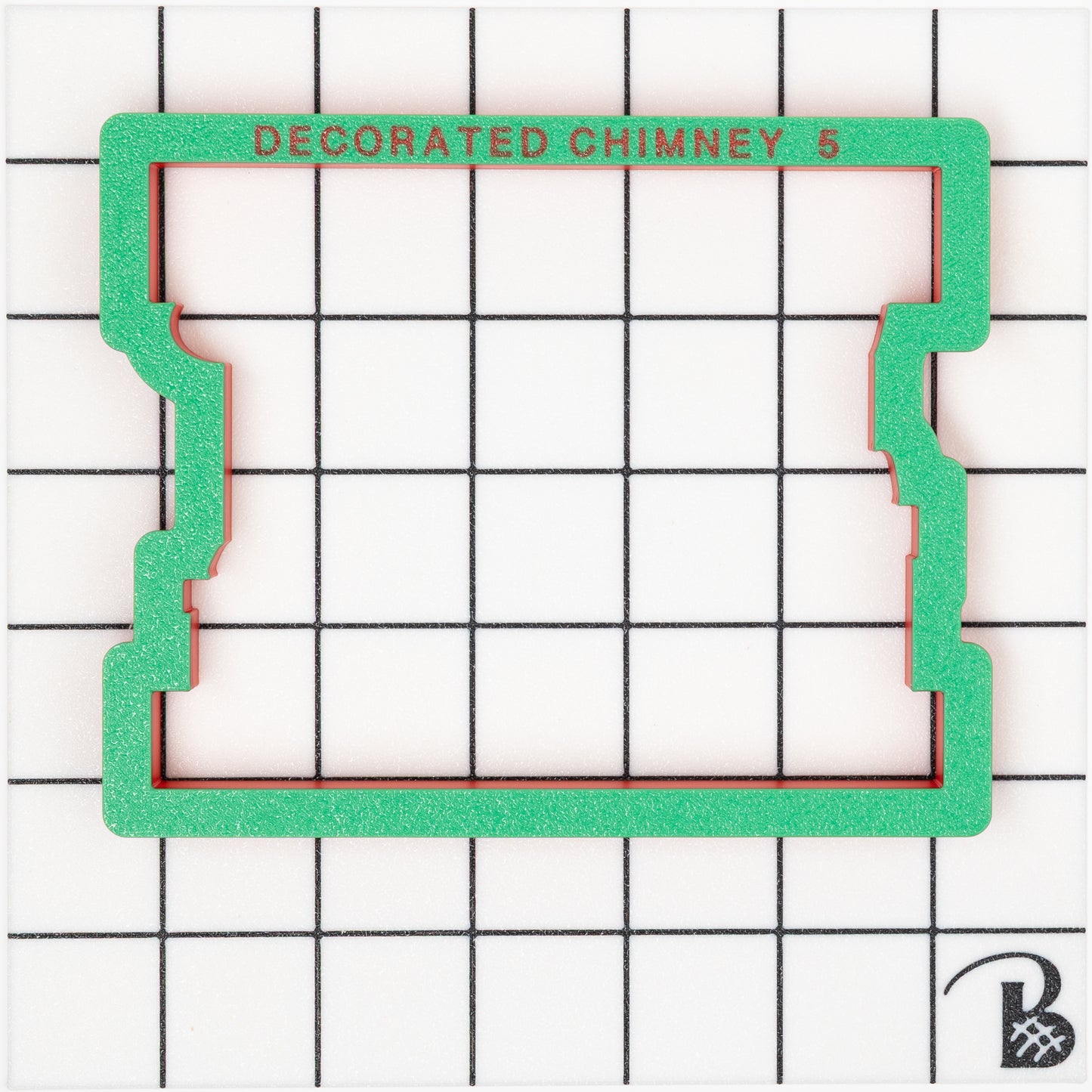Decorated Fireplace Mantle Cookie Cutter