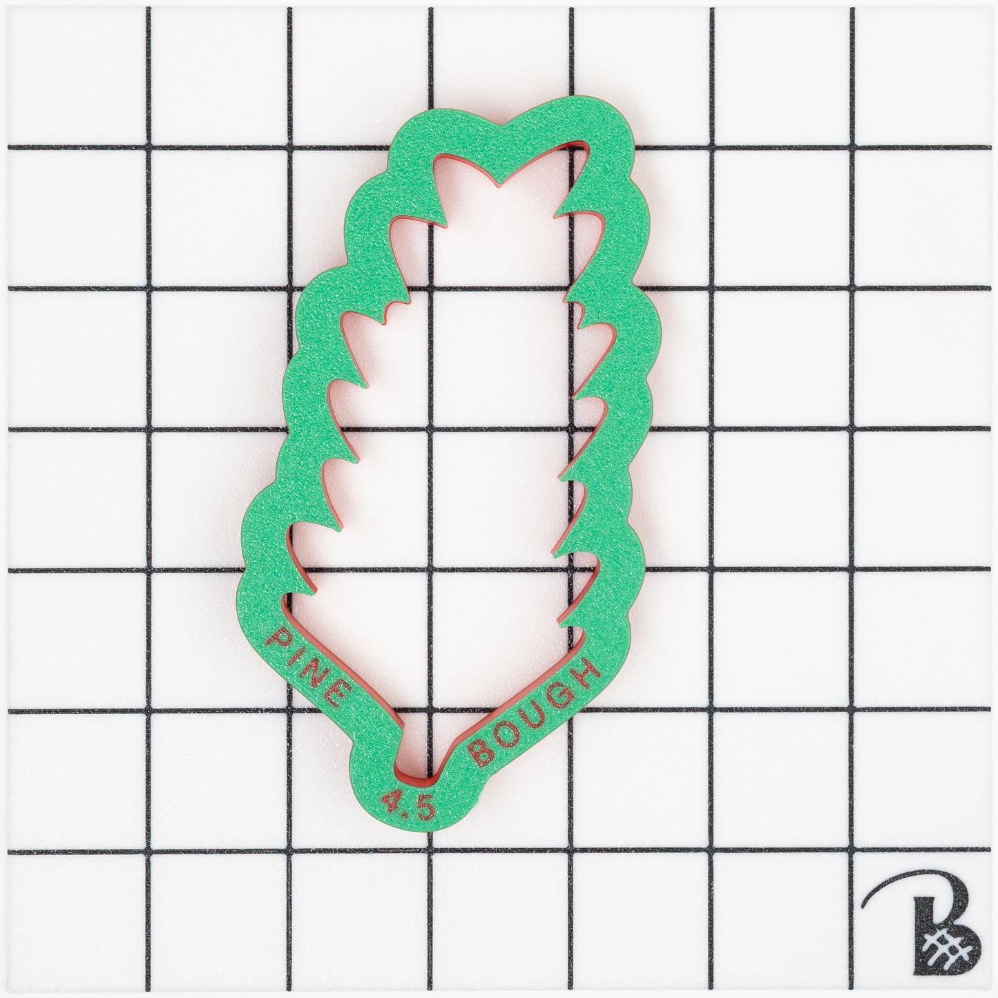 Thin Pine Bough Cookie Cutter (recommend sizing up)