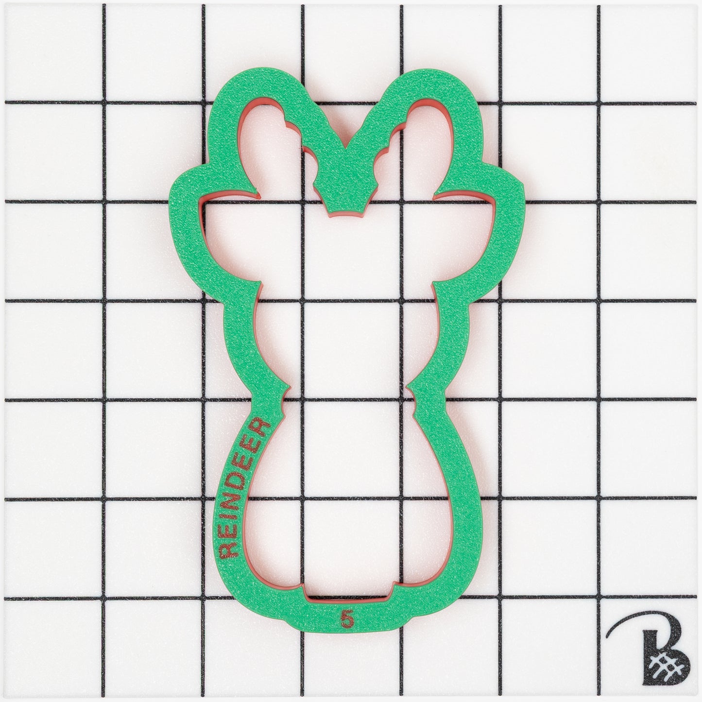 Reindeer (sitting- front view) Cookie Cutter