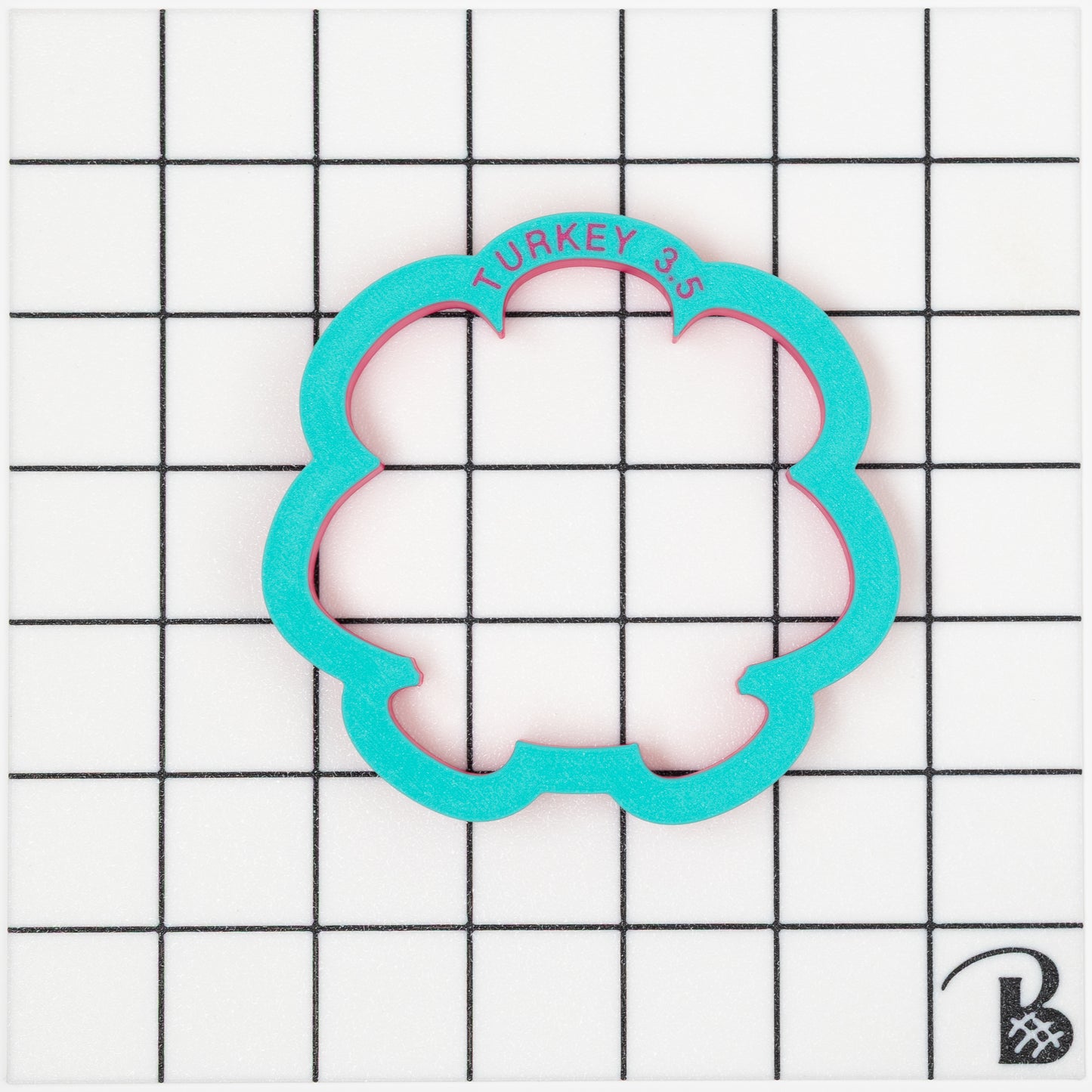Cute Turkey (chunky- sitting) Cookie Cutter
