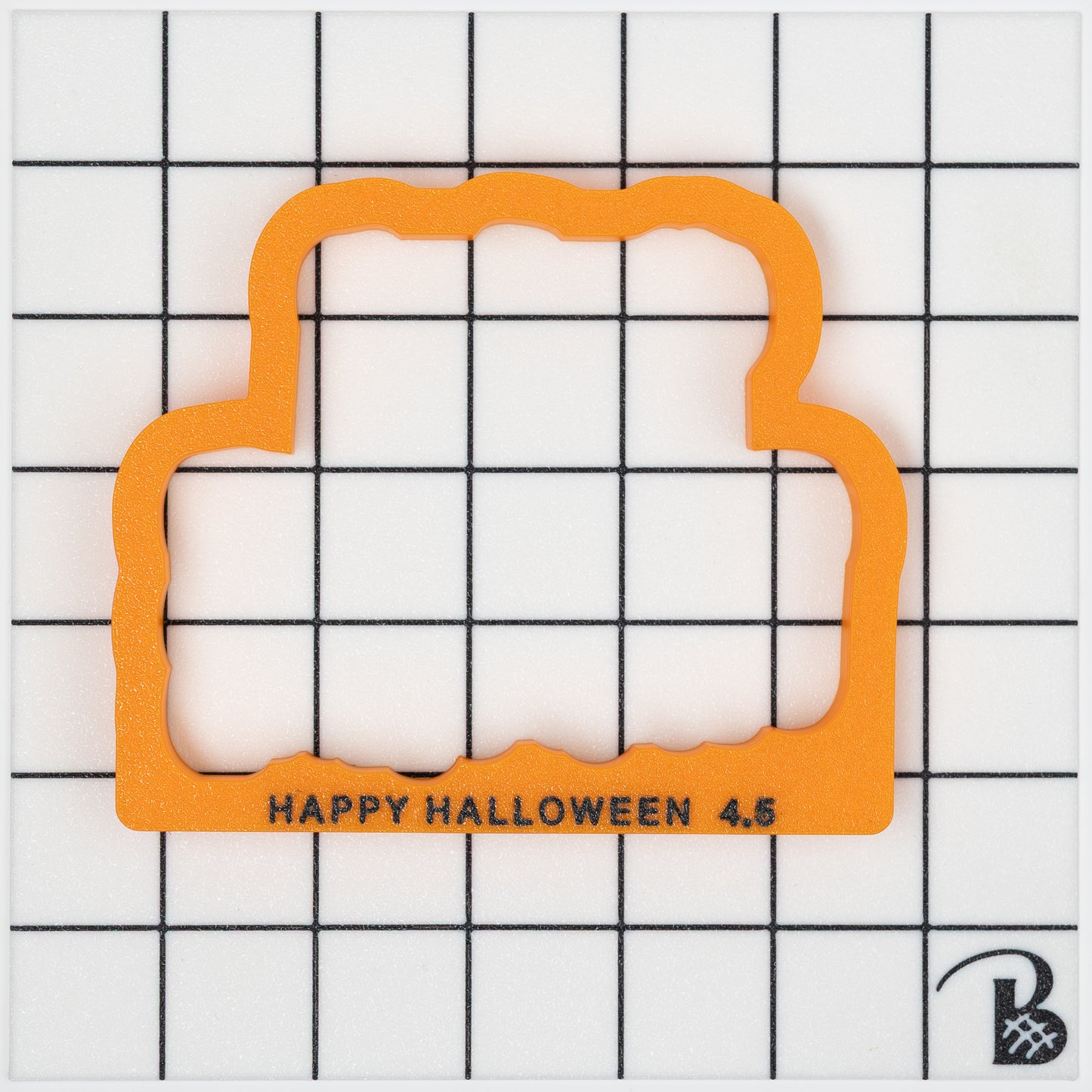 Happy Halloween Text Cookie Cutter (With or Without Stencil)