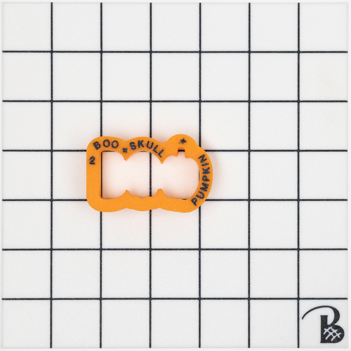 Boo Text with Skull and Pumpkin Cookie Cutter