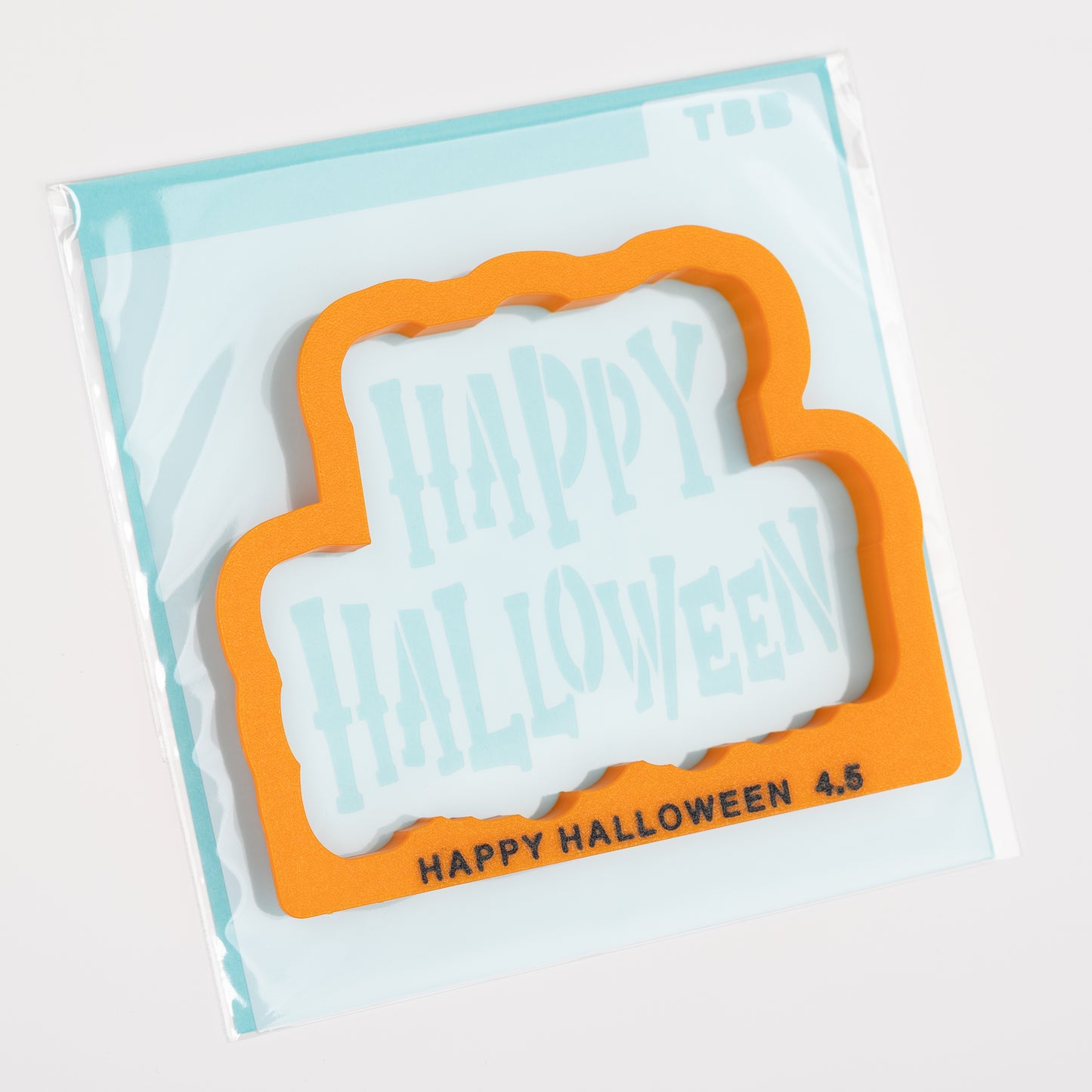 Happy Halloween Text Cookie Cutter (With or Without Stencil)