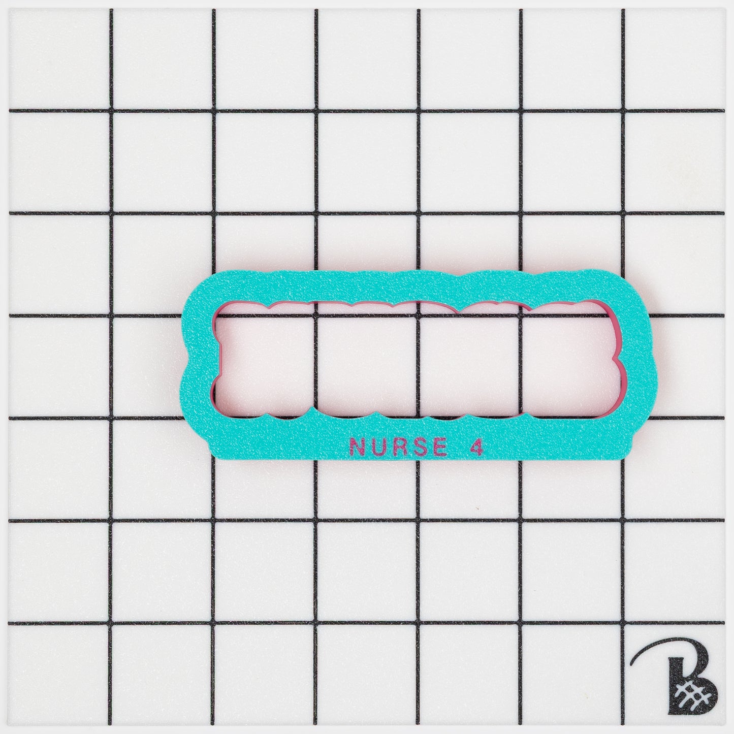 Nurse Text Cookie Cutter (optional stencil) (recommend sizing up)