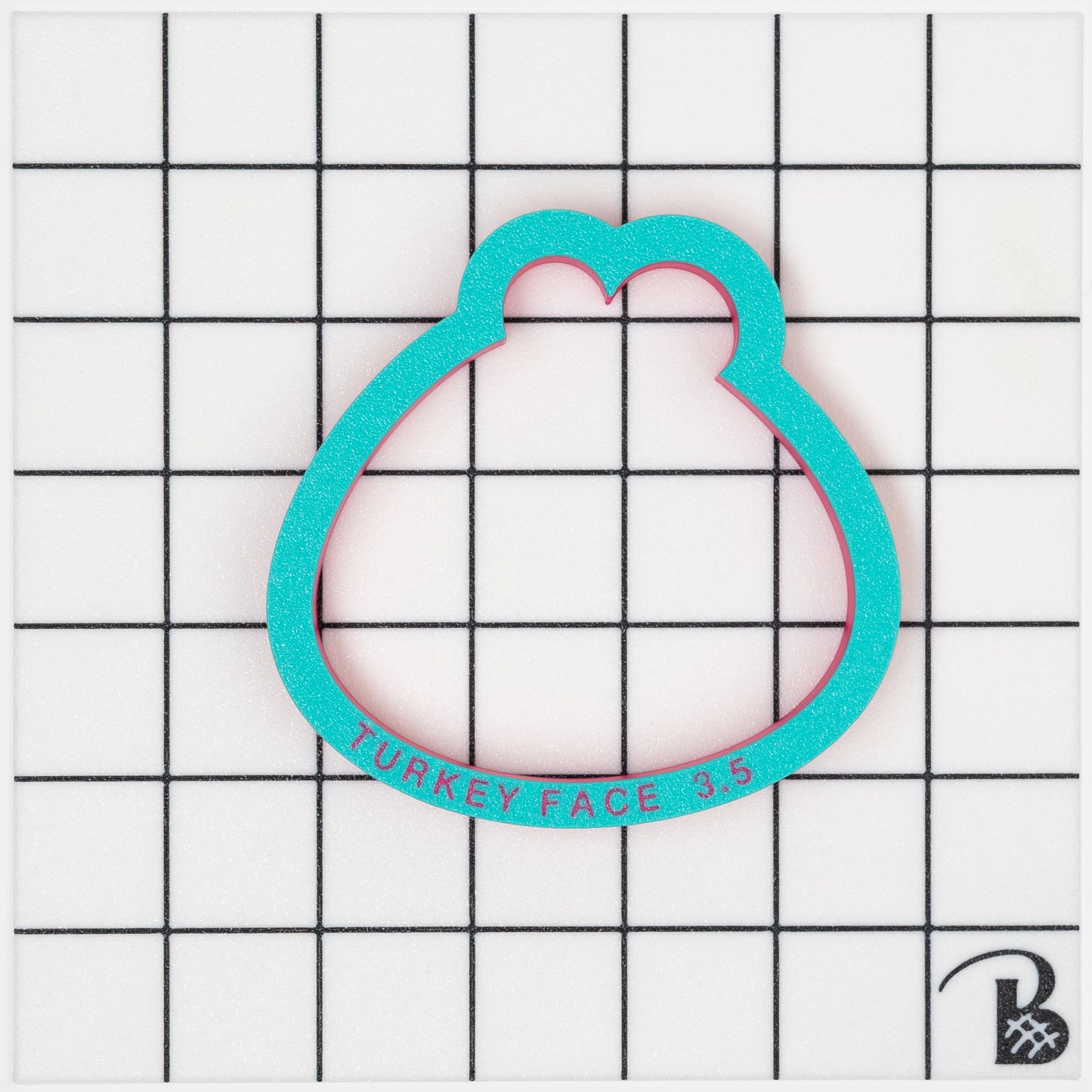 Turkey Face (chunky version) Cookie Cutter