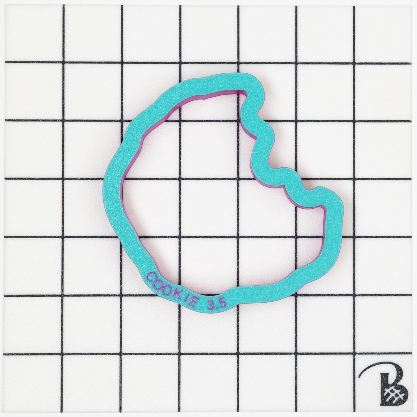 Chocolate Chip Cookie with bite Cookie Cutter
