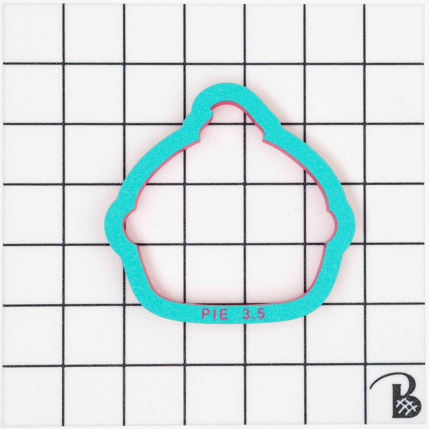 Pie with Whipped Cream (chunky version) Cookie Cutter | Holiday Pie Cookie Cutter