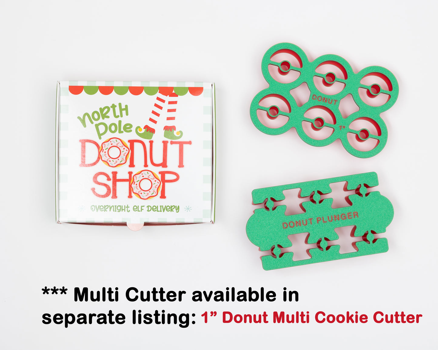 Donut Cutter and Plunger for Easy Removal (Multiple Size Options)