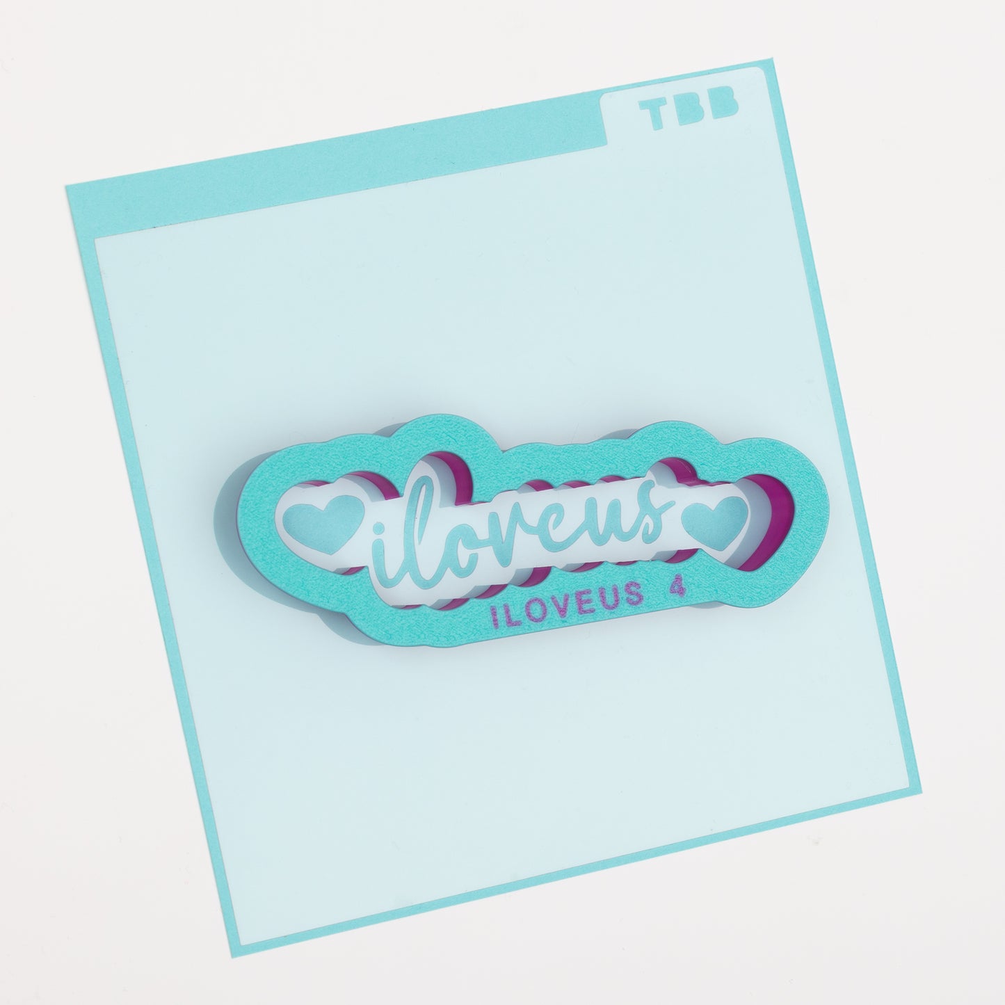 Custom Cookie Cutter and Stencil Set (1 part stencil Only)