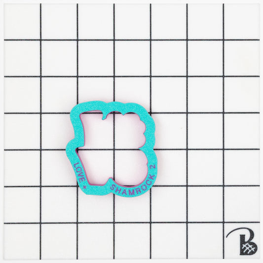 Shamrock 'Love' Text Cookie Cutter