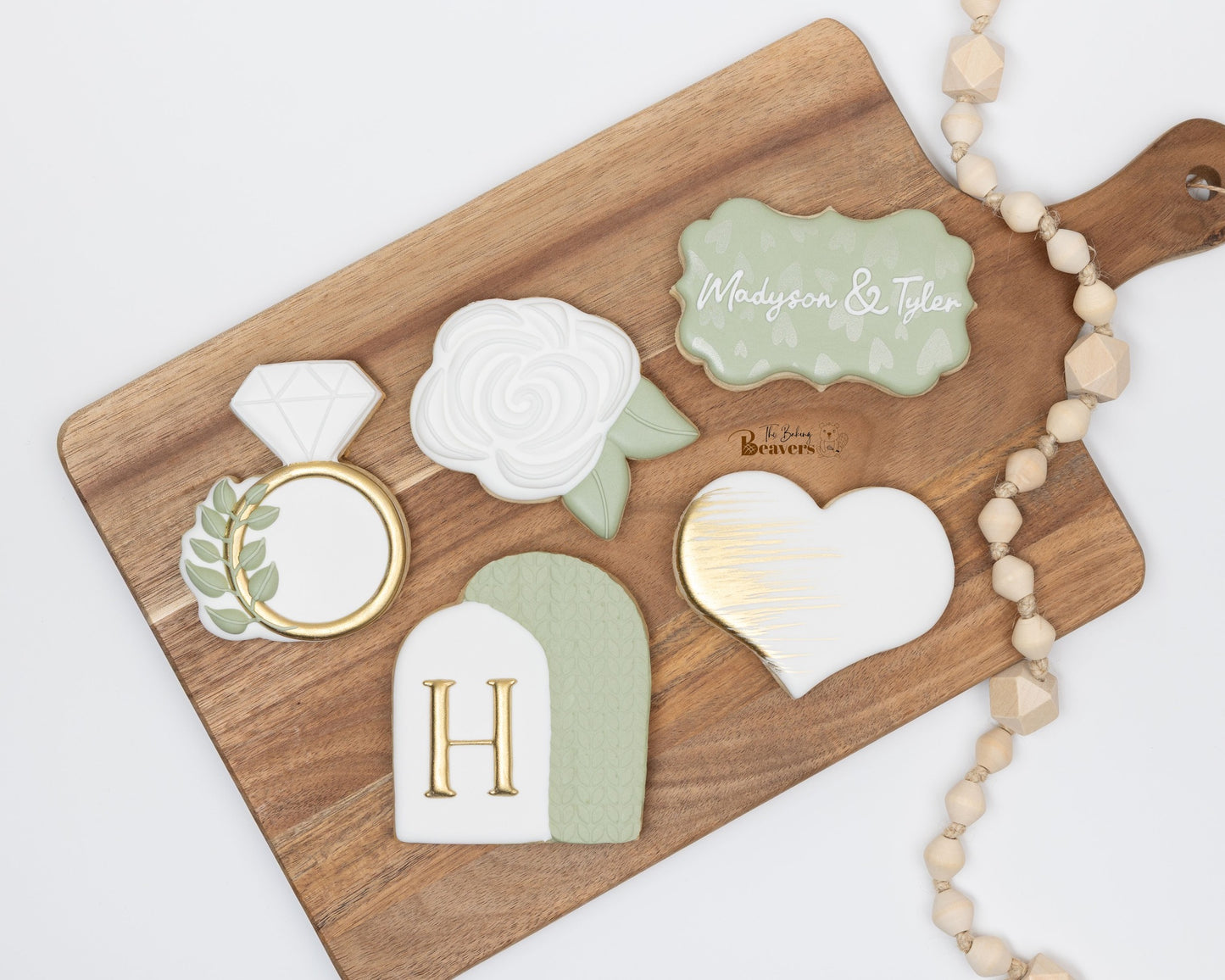 Rose and Leaves Cookie Cutter
