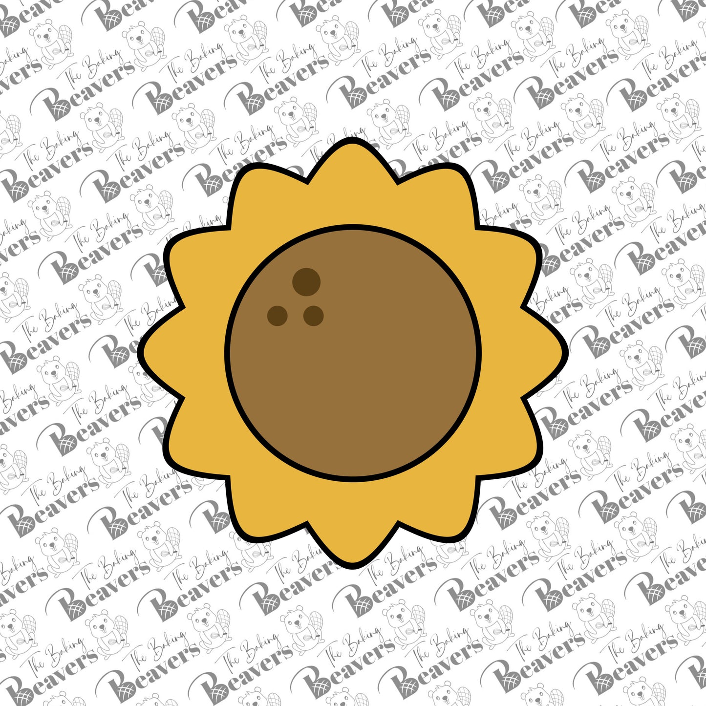 Sunflower (chunky version) Cookie Cutter