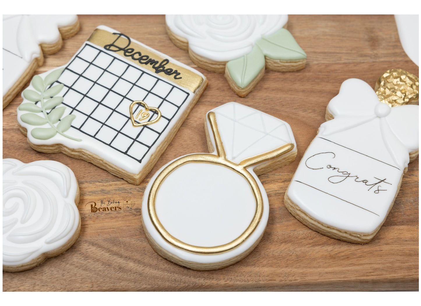 Champagne Bottle with Bow Cookie Cutter (recommend sizing up)