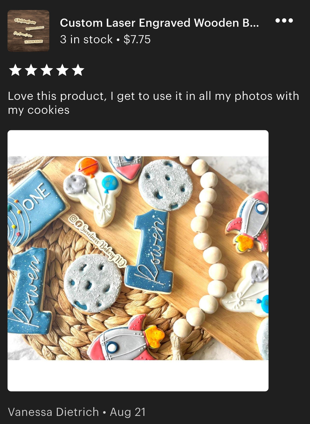 Custom Laser Engraved Wooden Business Name Plaque for social media. photo/video prop.