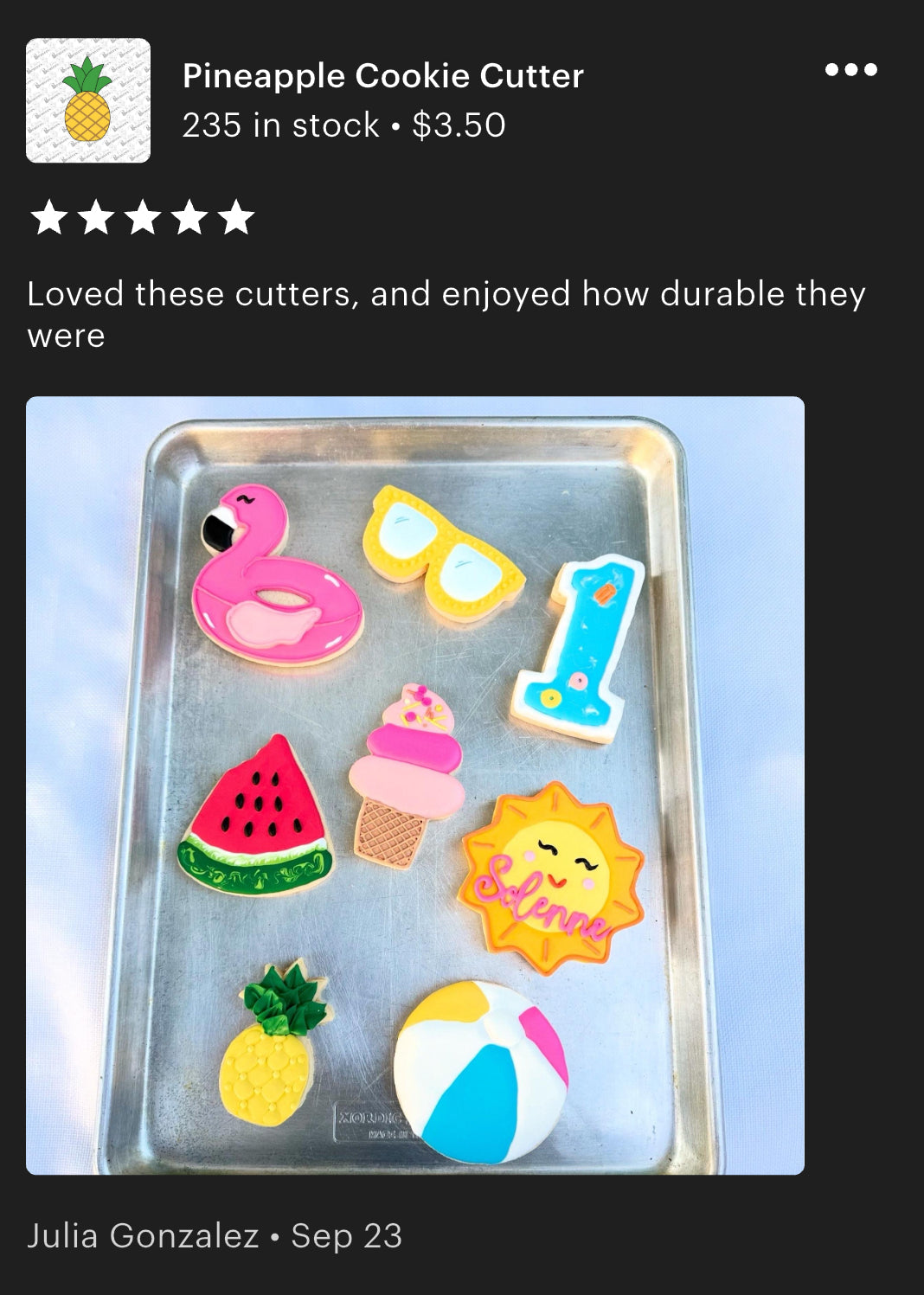Pineapple Cookie Cutter