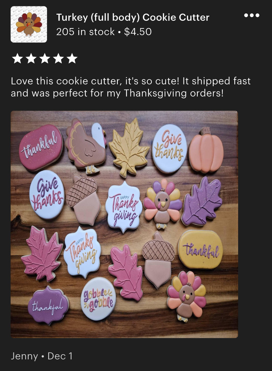 Turkey (full body) Cookie Cutter