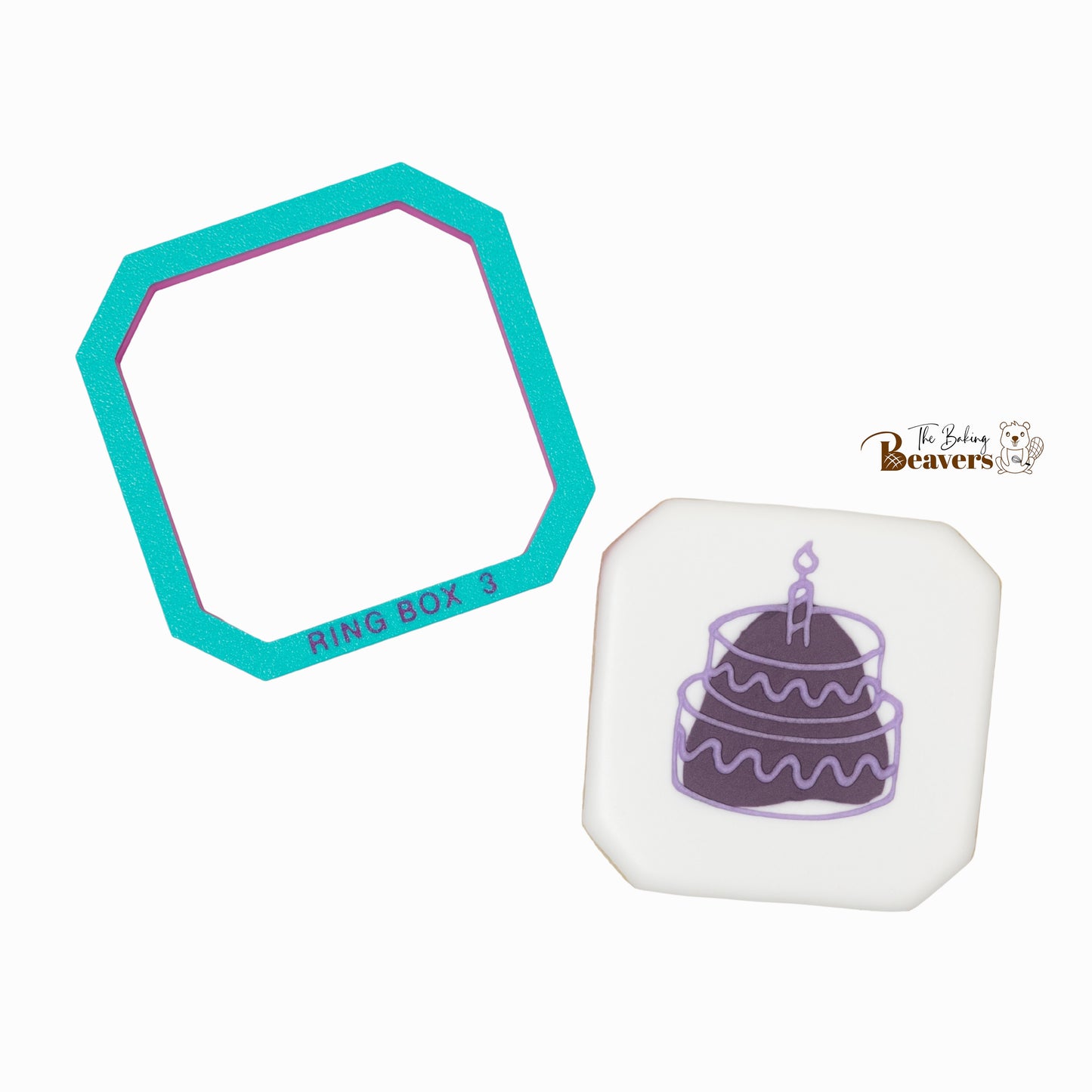 Engagement Ring Box | Square with Cut Corners Cookie Cutter (recommend sizing down)