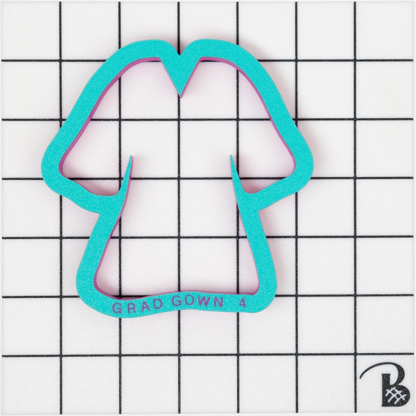 Graduation Gown Cookie Cutter (version 2- arms separated)