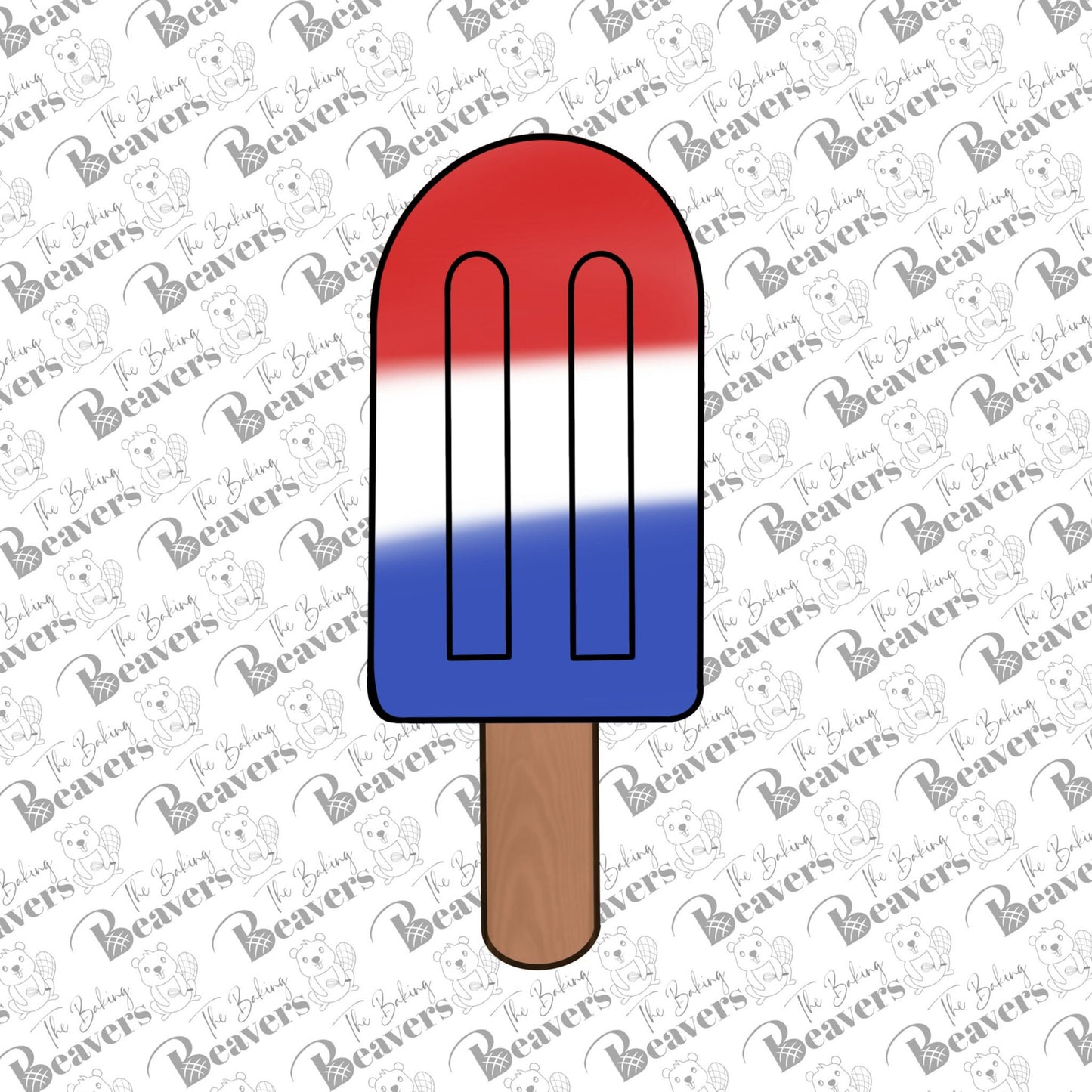 Popsicle Cookie Cutter (recommend sizing up)