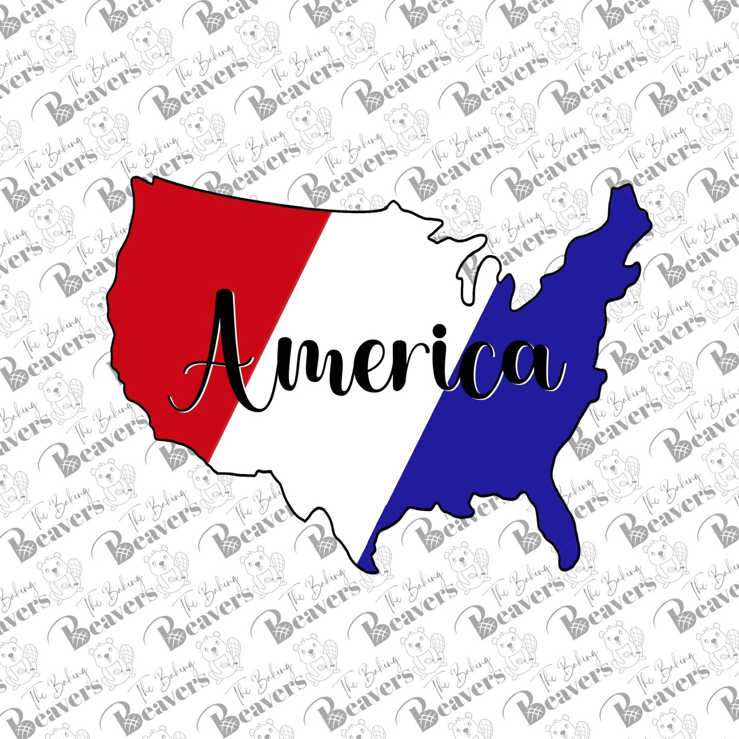 United States Map Cookie Cutter (recommend sizing up)