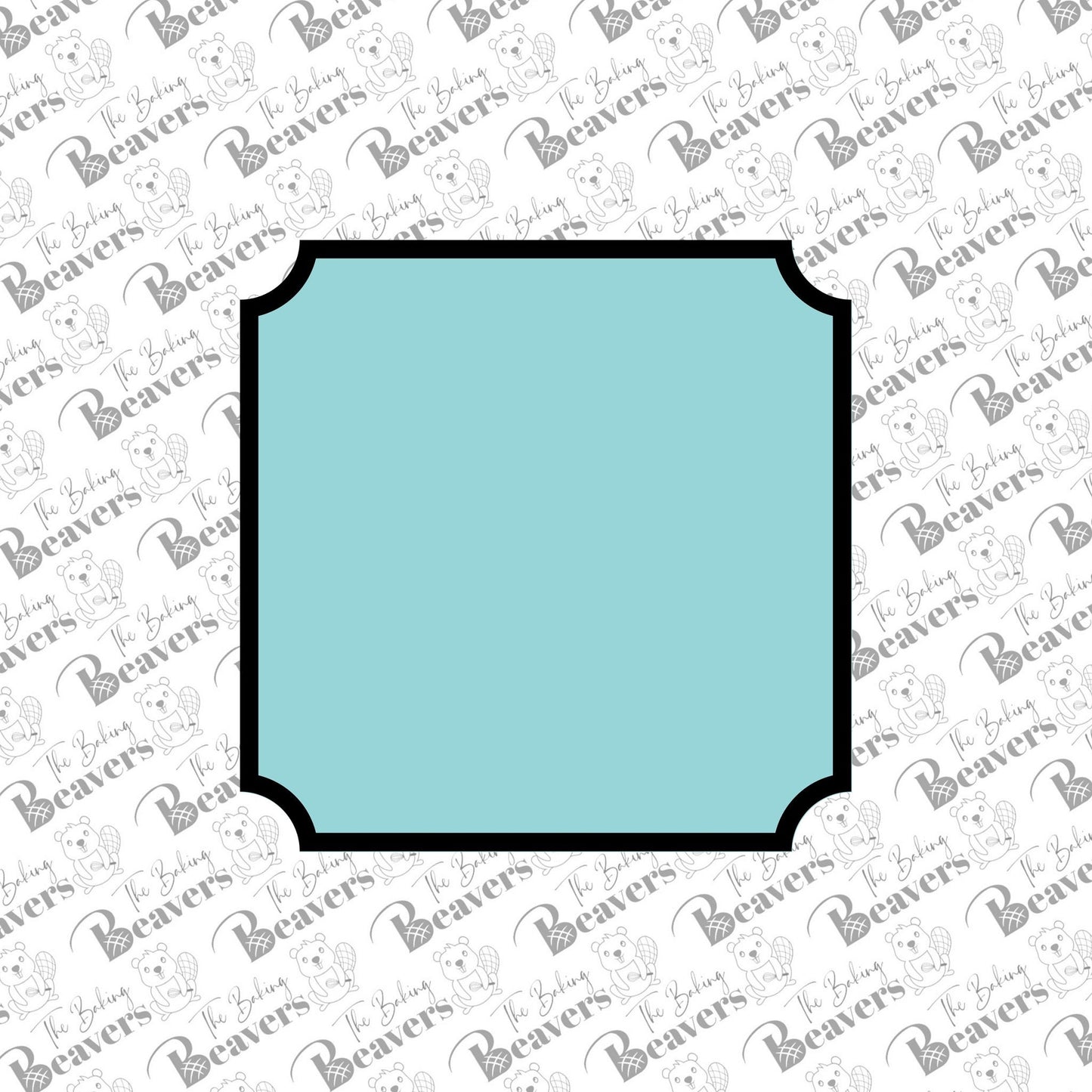 Tapered Corner Square Plaque Cookie Cutter