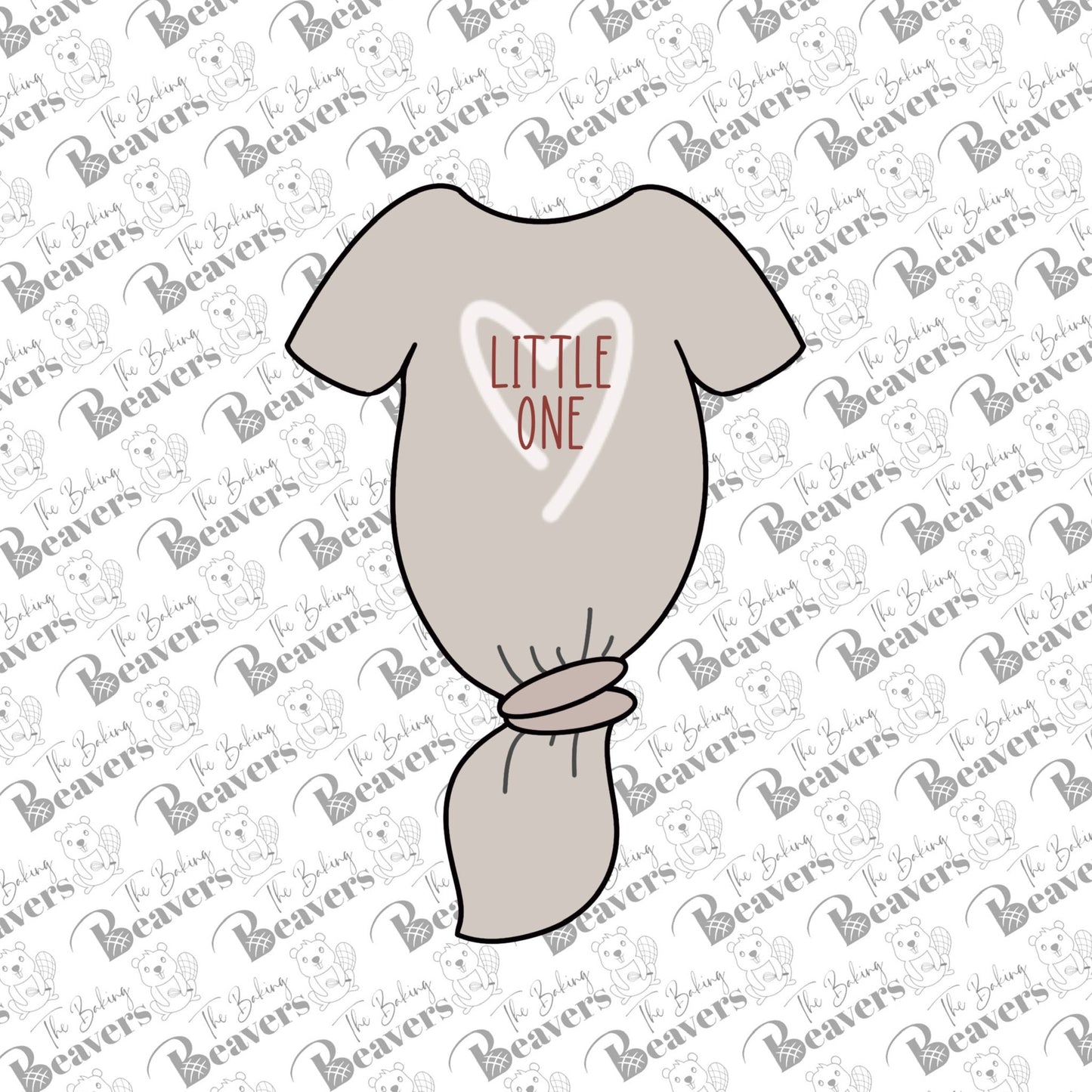 Baby Knot Gown Cookie Cutter