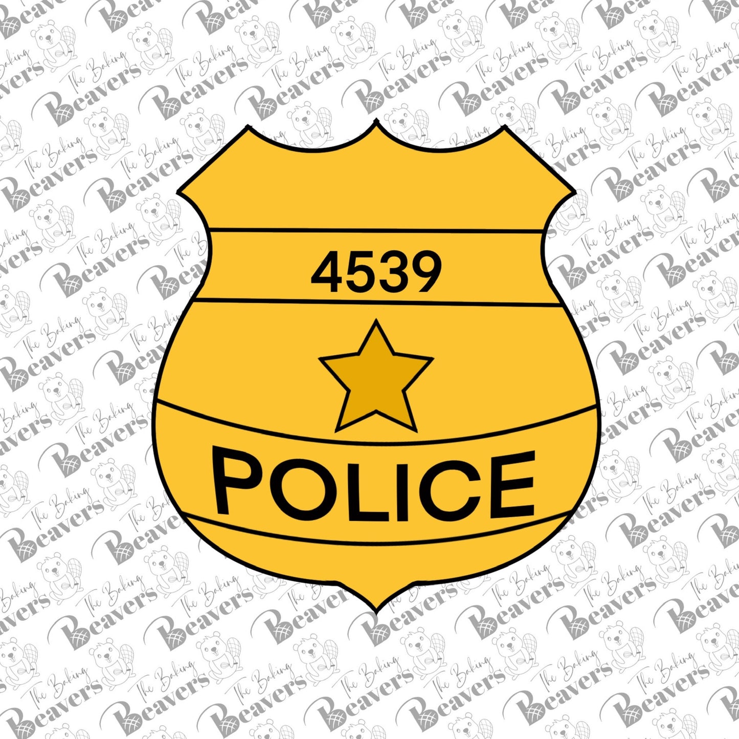 Badge Cookie Cutter | Police Badge cookie cutter