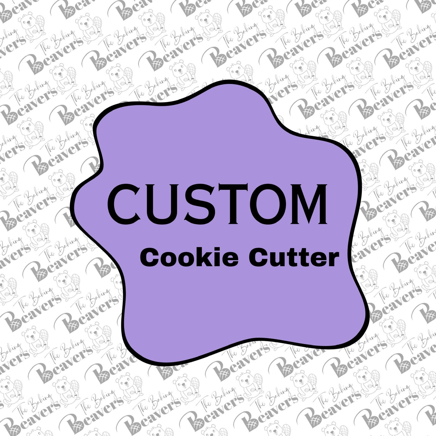 Custom Cookie Cutter with or without bridge work. (No embossers/stamps/imprints)