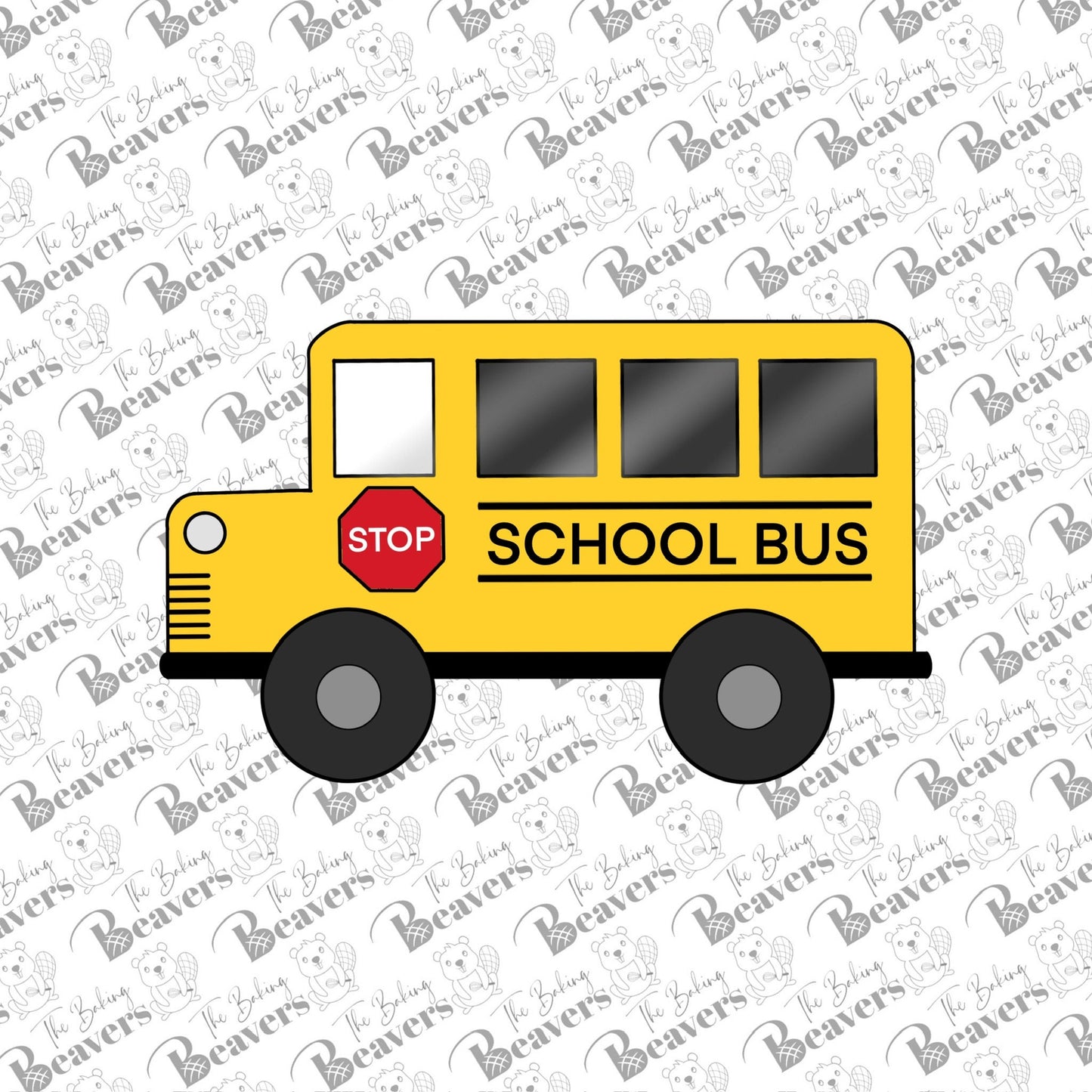 School Bus Cookie Cutter (recommend sizing up)