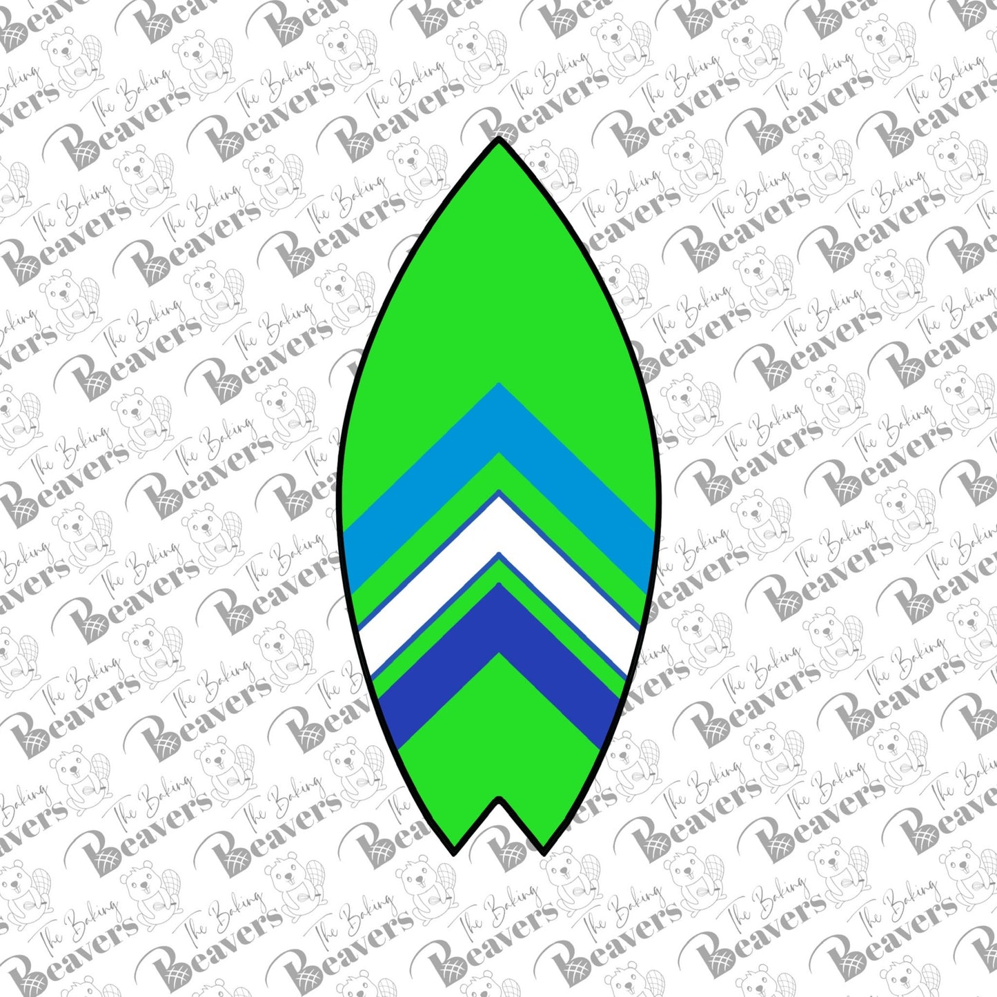 Surfboard Cookie Cutter (recommend sizing up)