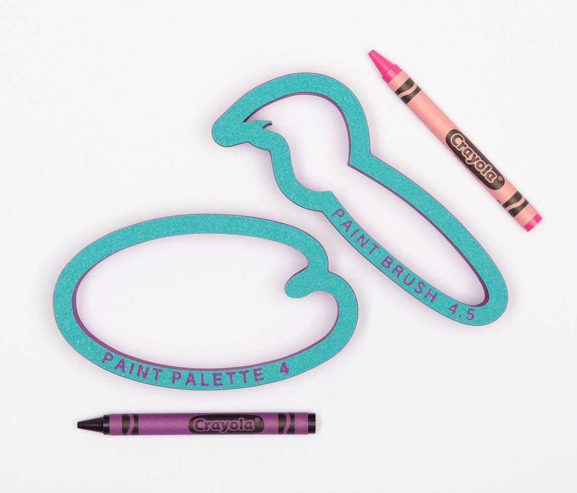 Paint Palette Cookie Cutter (recommend sizing up)