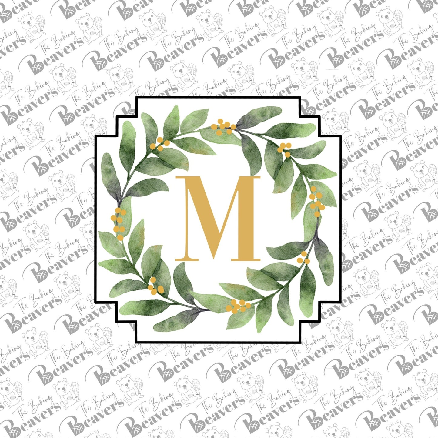 Square plaque with 4 Cut Corners - Cookie Cutter