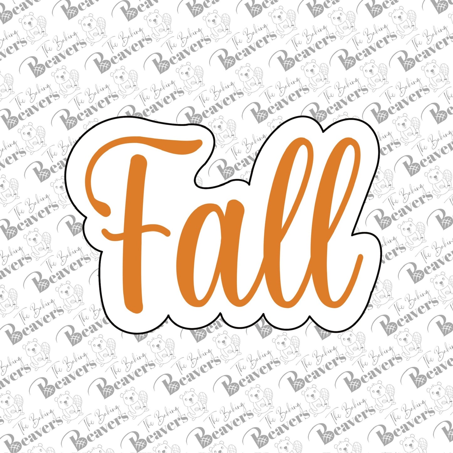 Fall Text Cookie Cutter (With or Without Stencil)