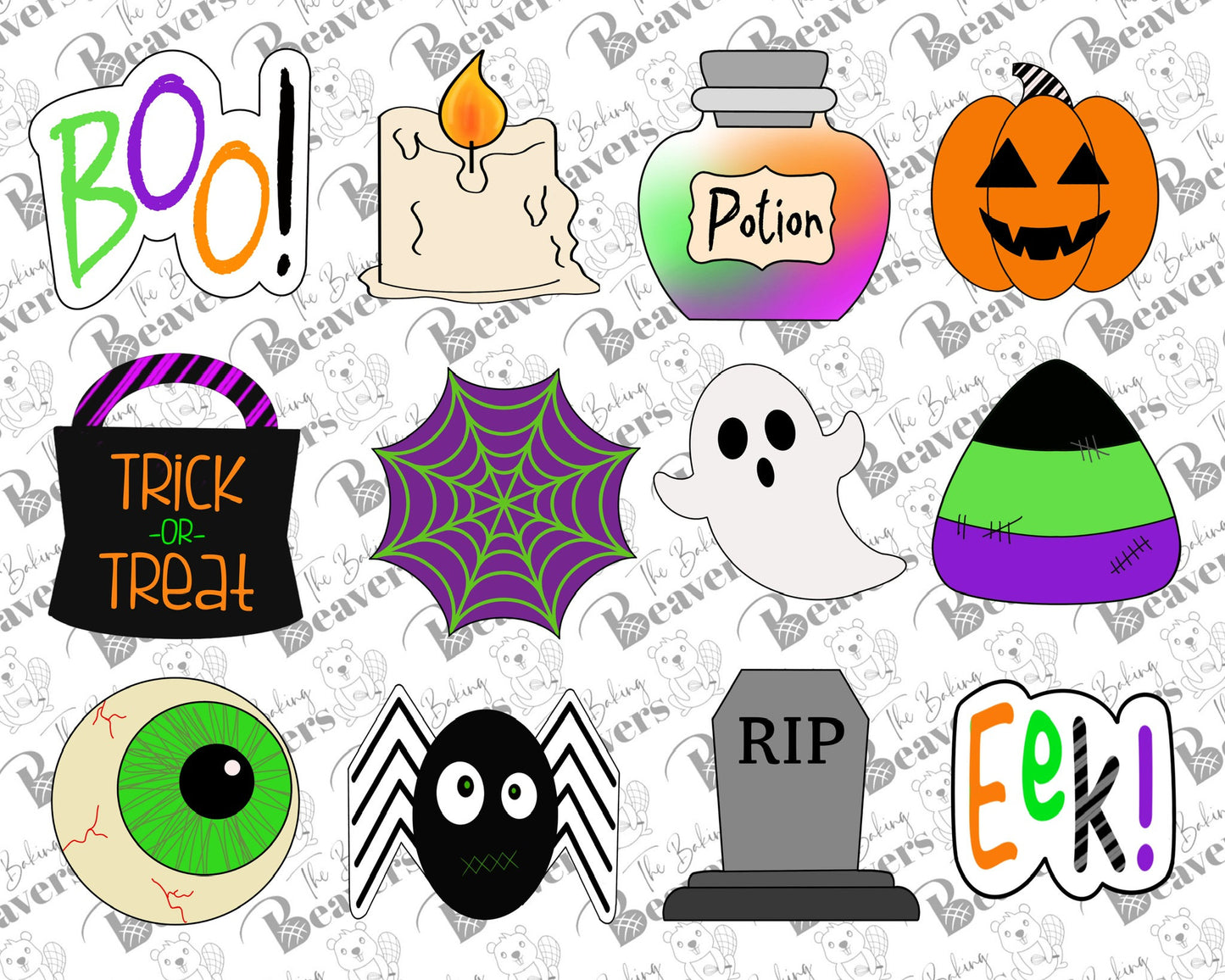 Halloween Dozen Set of Cookie Cutters