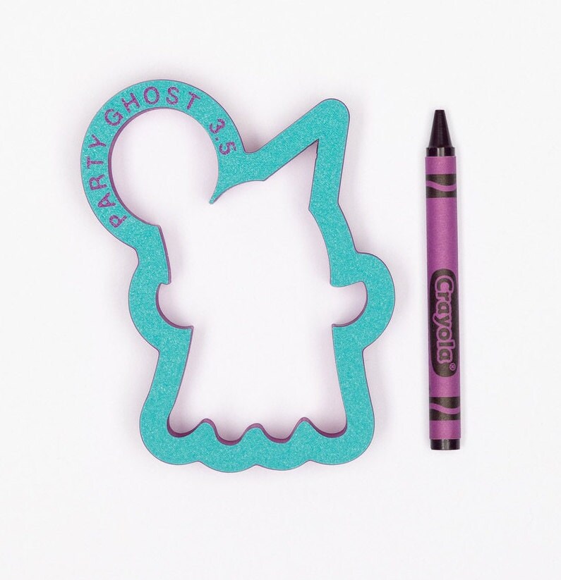 Ghost with Party Hat & Balloon Cookie Cutter