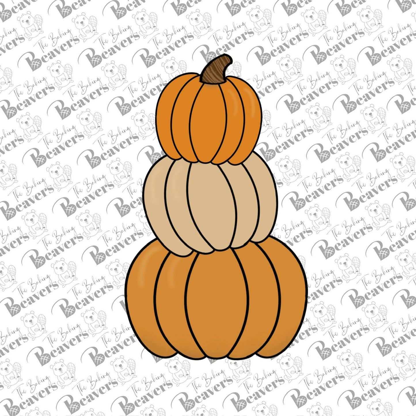 Pumpkin Stack Cookie Cutter (recommend sizing up)
