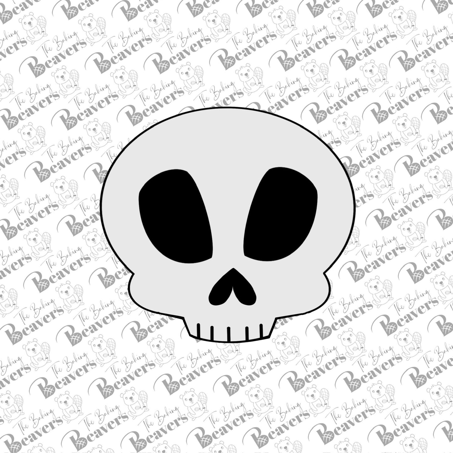 Skull without Lower Jaw Cookie Cutter