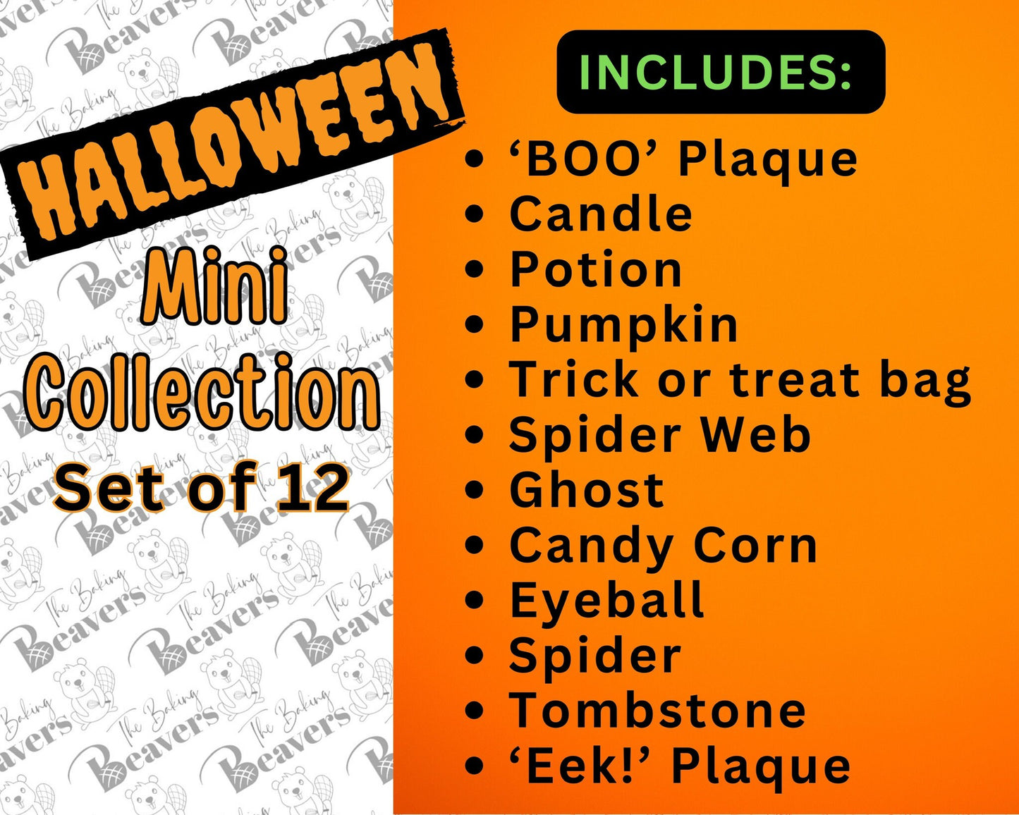 Halloween Dozen Set of Cookie Cutters