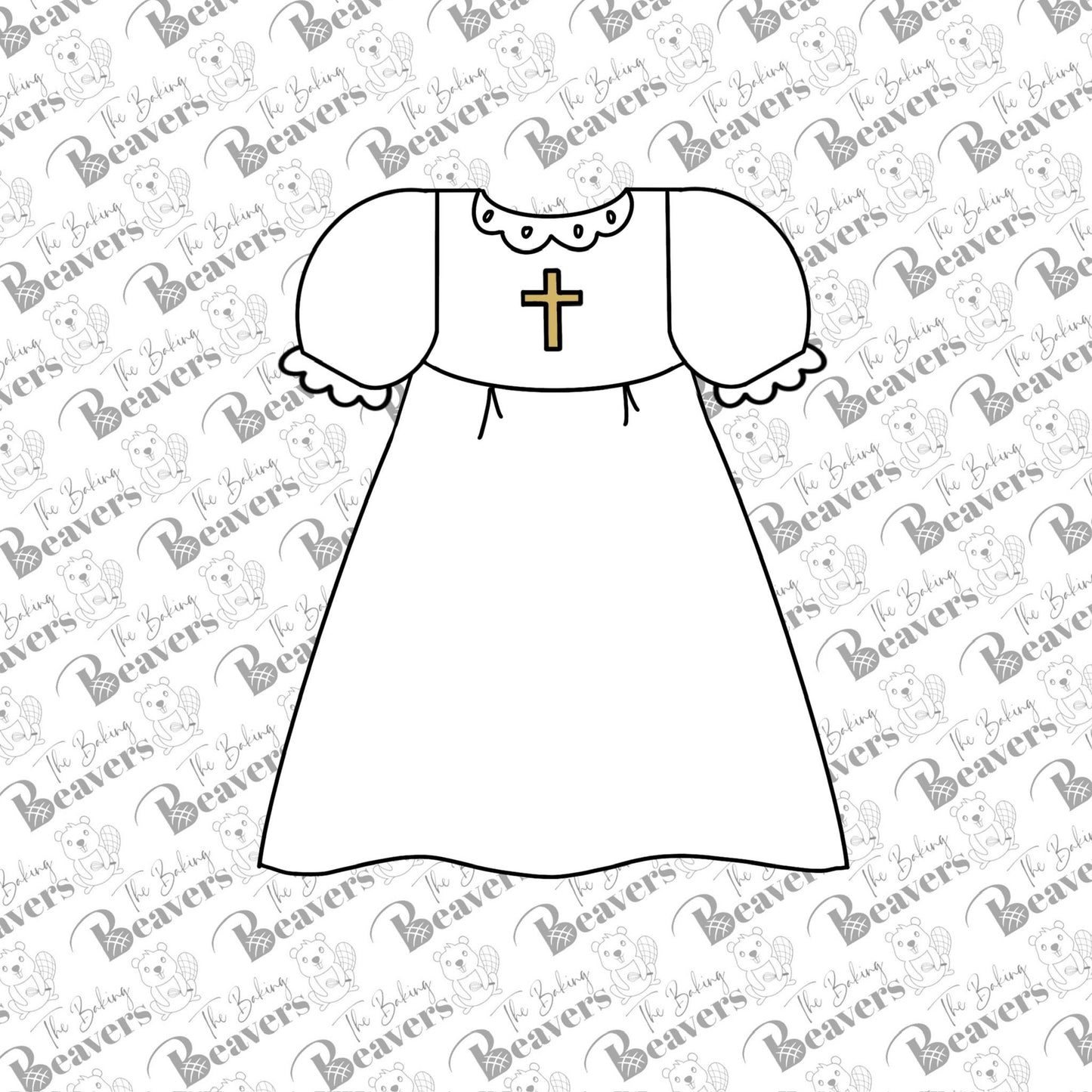 Baptism/Communion Dress Cookie Cutter