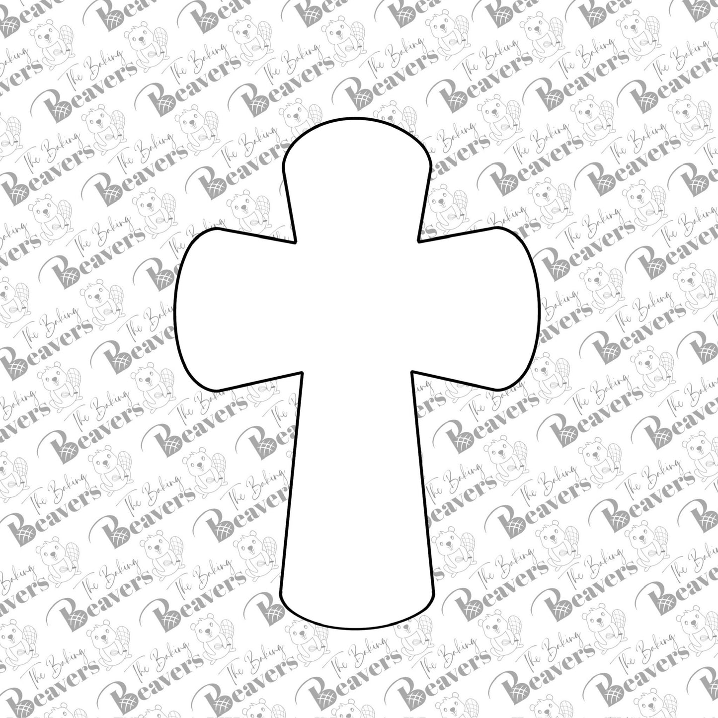 Cross with Rounded Edges Cookie Cutter