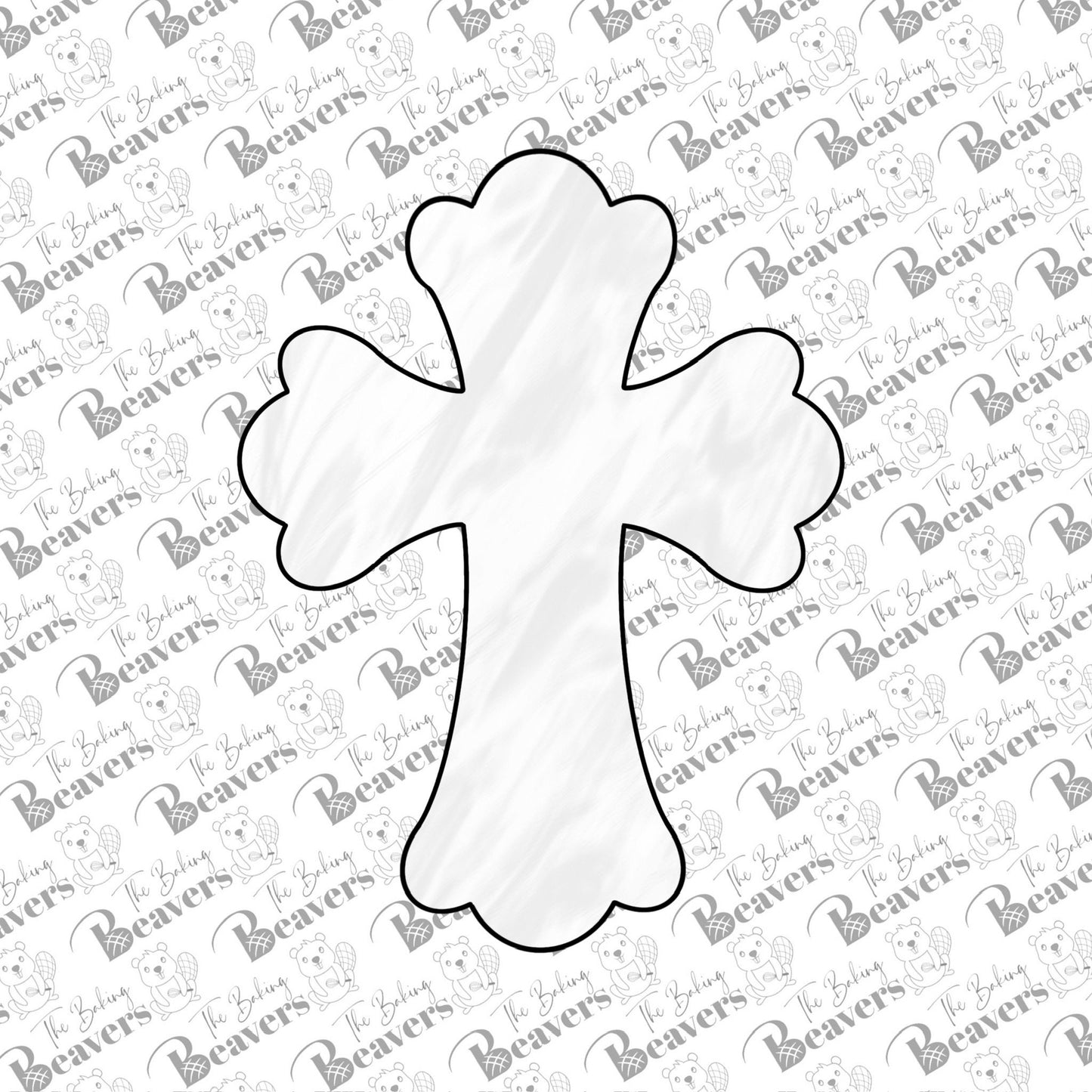 Fancy Cross Cookie Cutter (recommend sizing up)